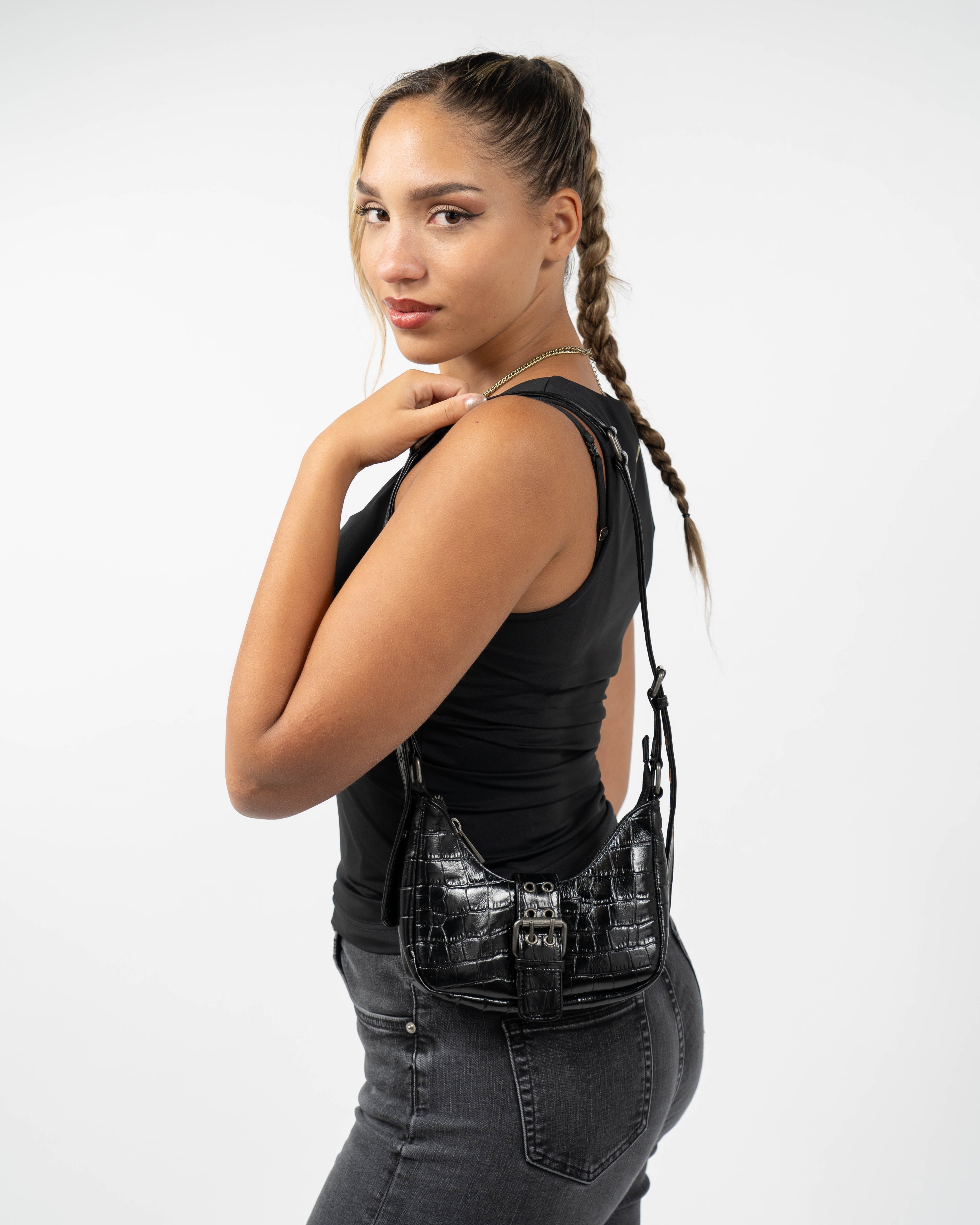 Palma Buckle Texas Crossbody Tas