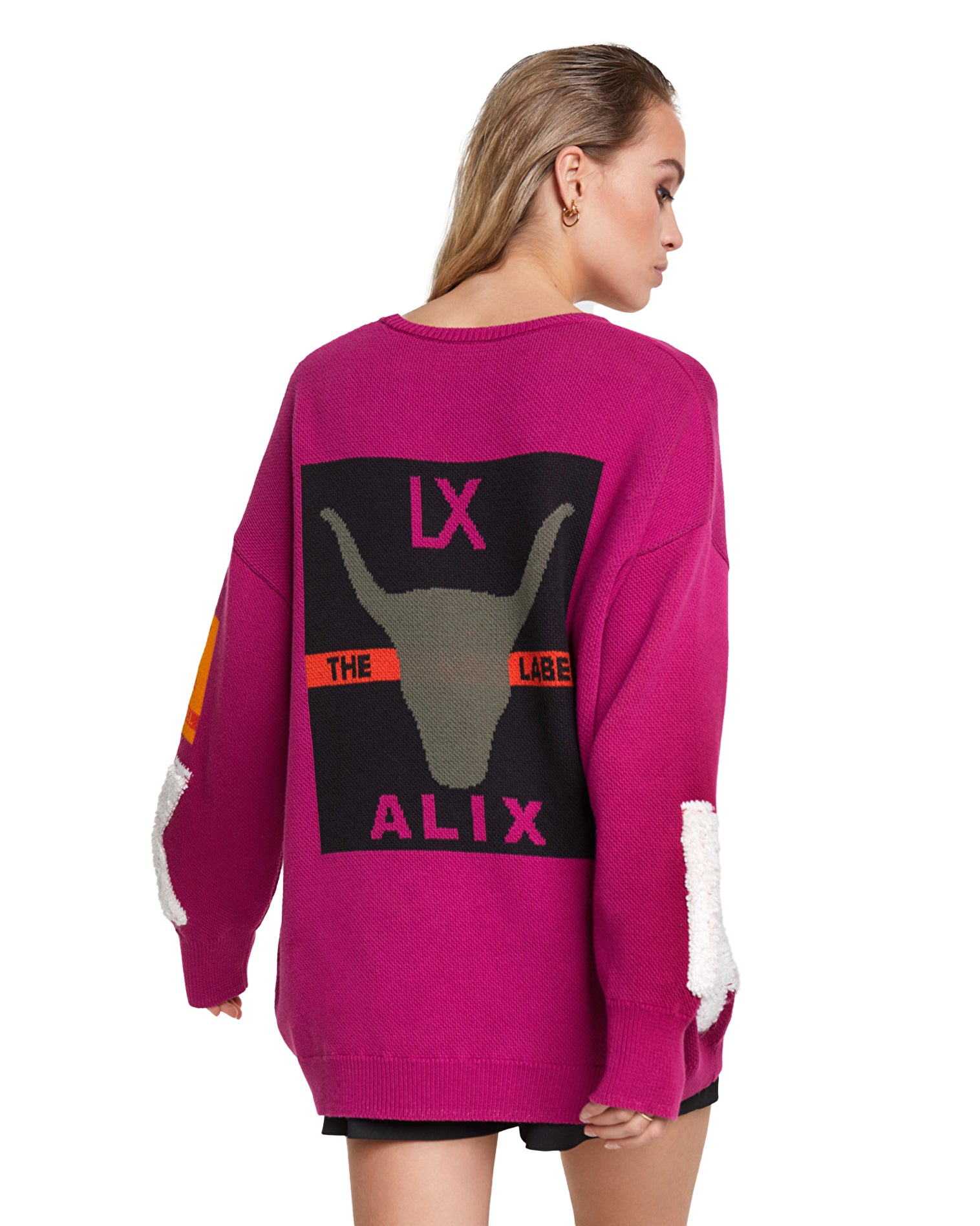Knitted artwork pullover