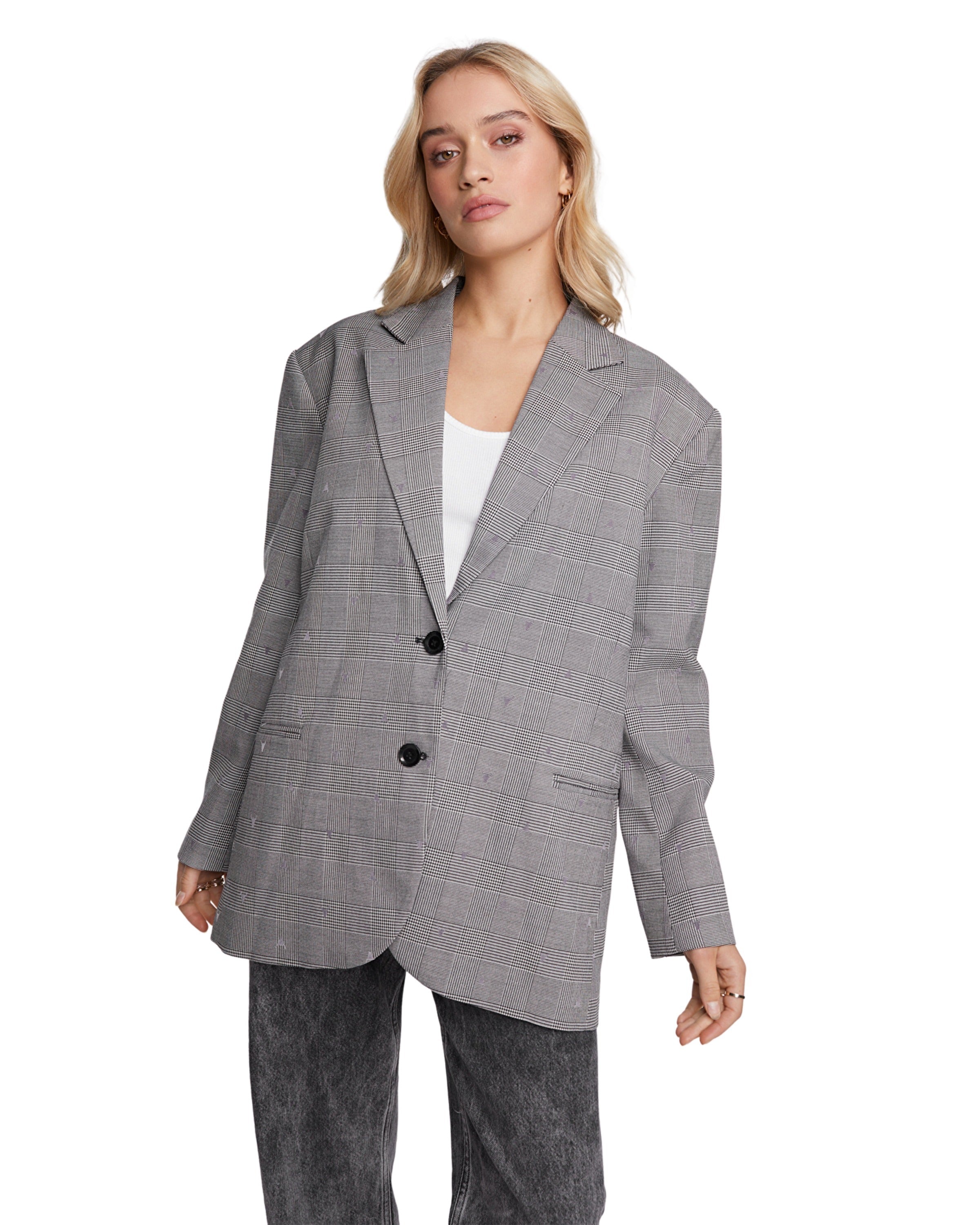 Woven special checked blazer