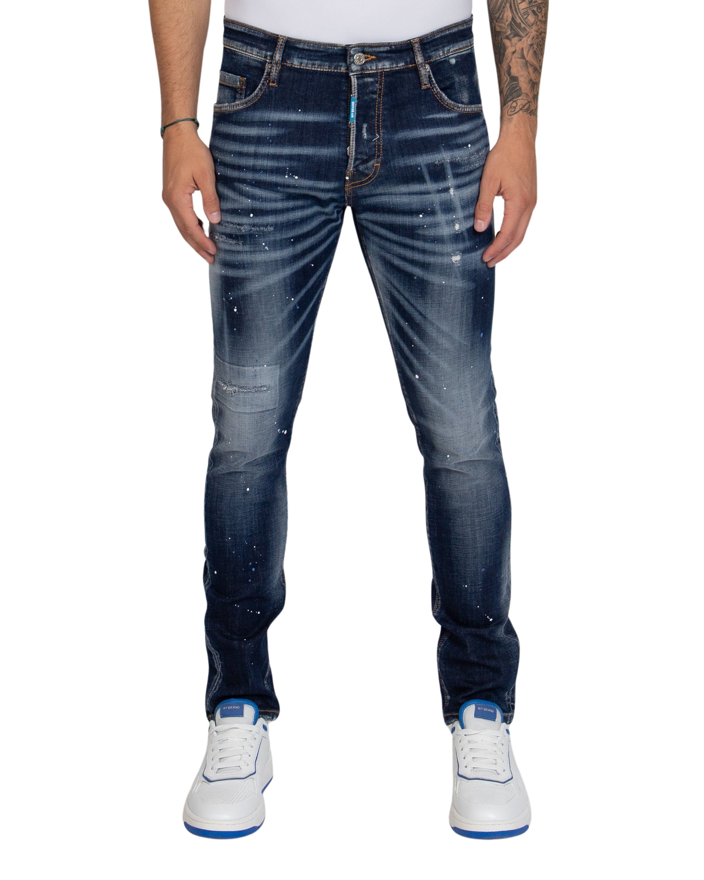 Washed With Blue And Whit