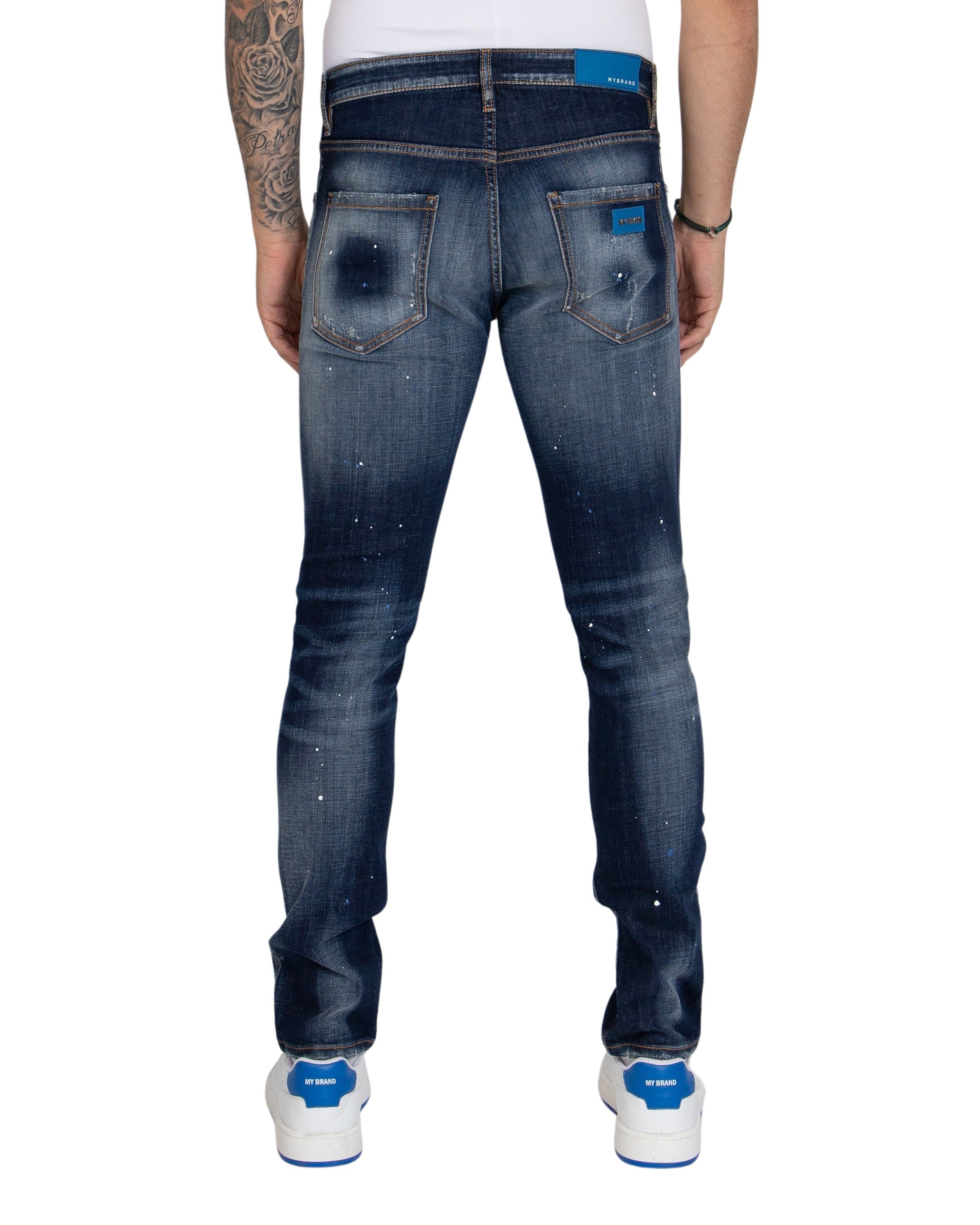 Washed With Blue And Whit