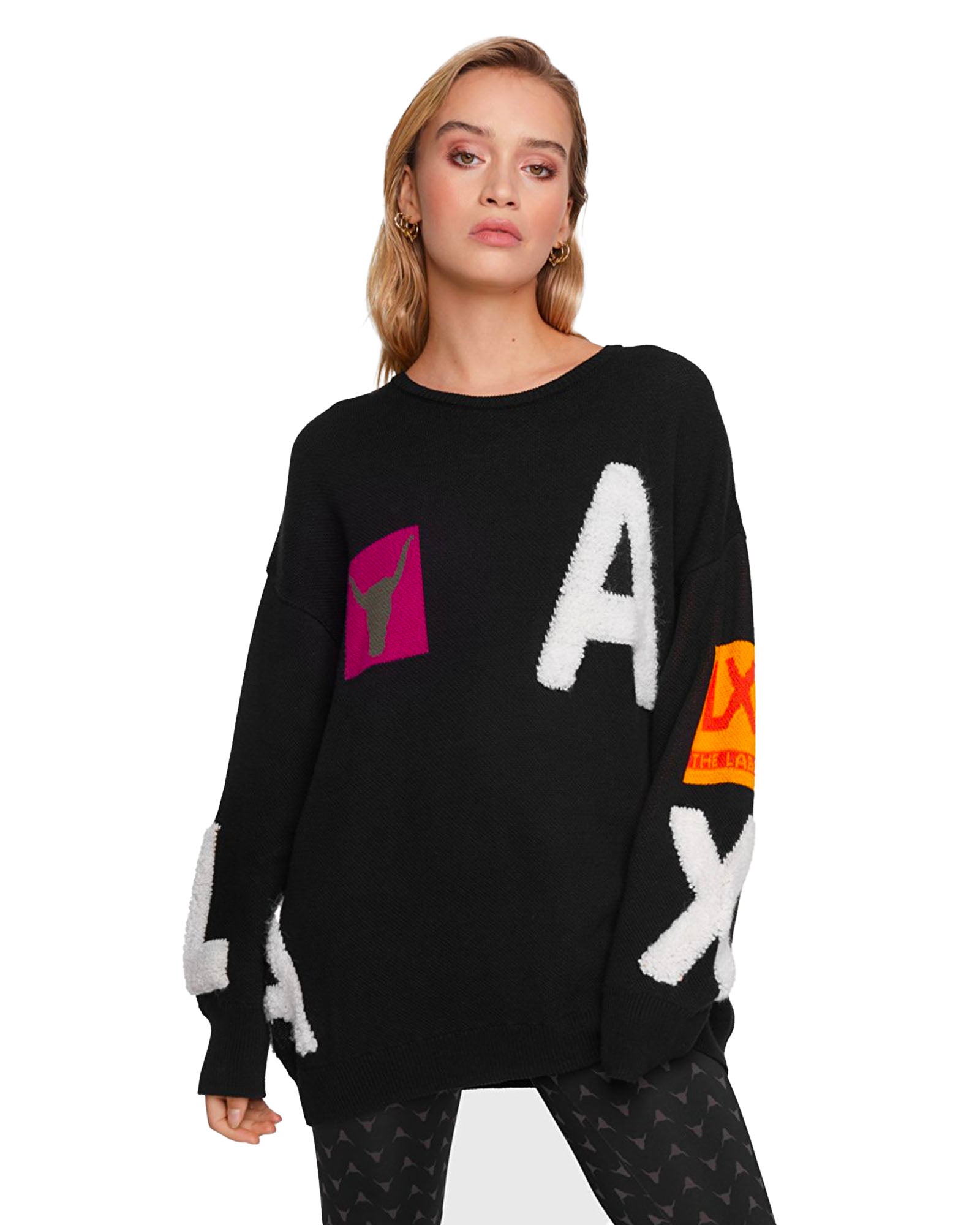Knitted artwork pullover