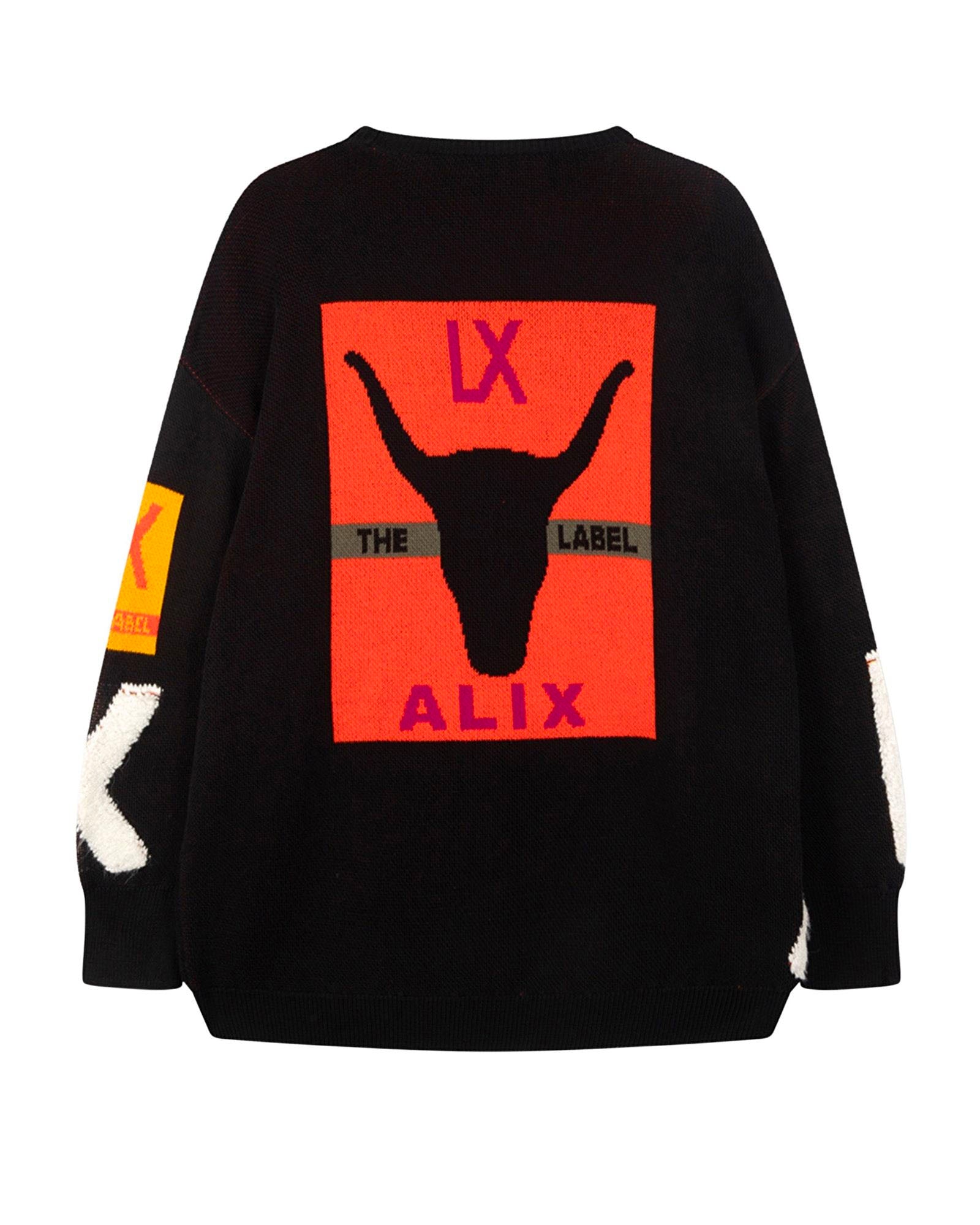Knitted artwork pullover