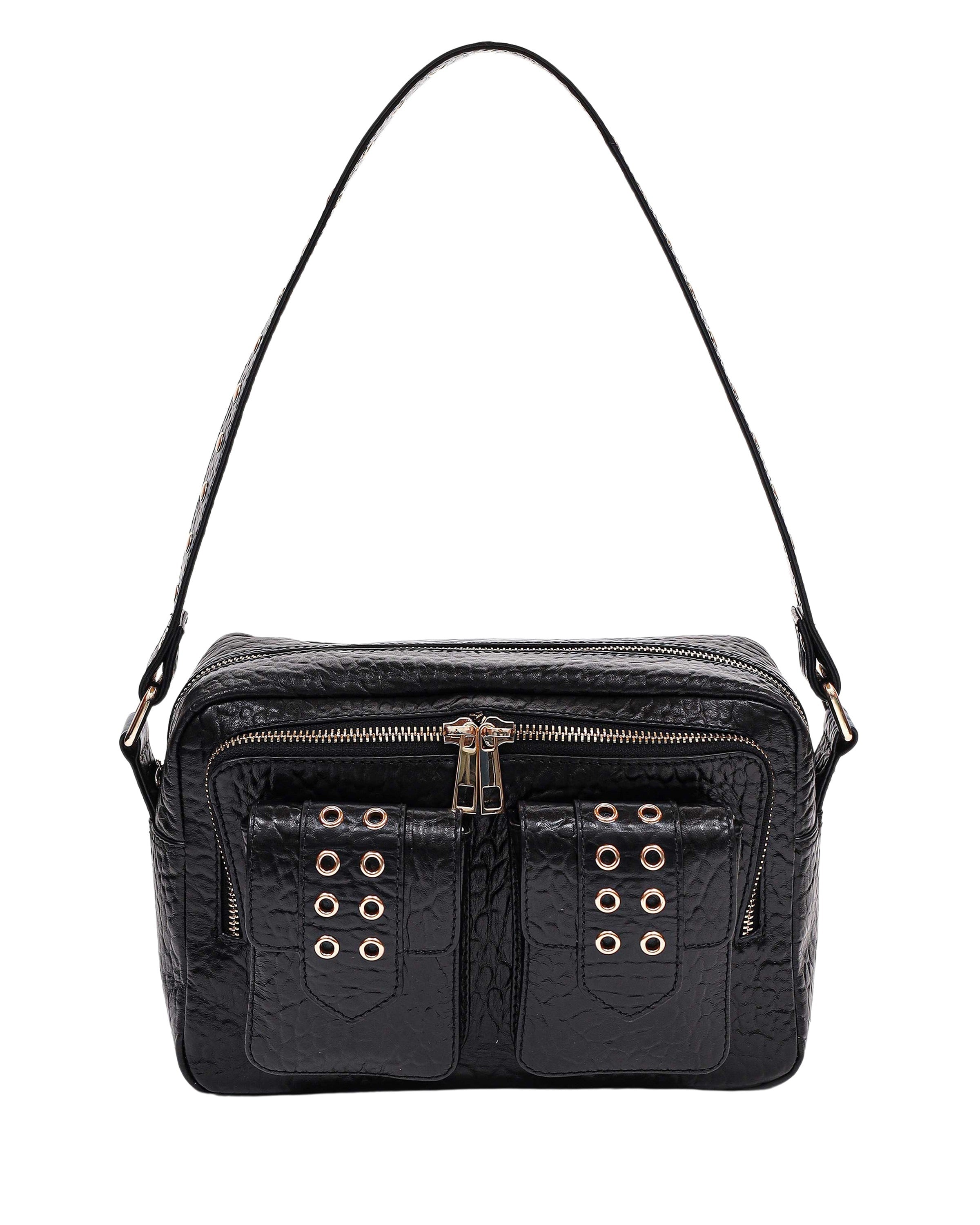 Ellie Eyelet New Zealand met Goud Schoudertas