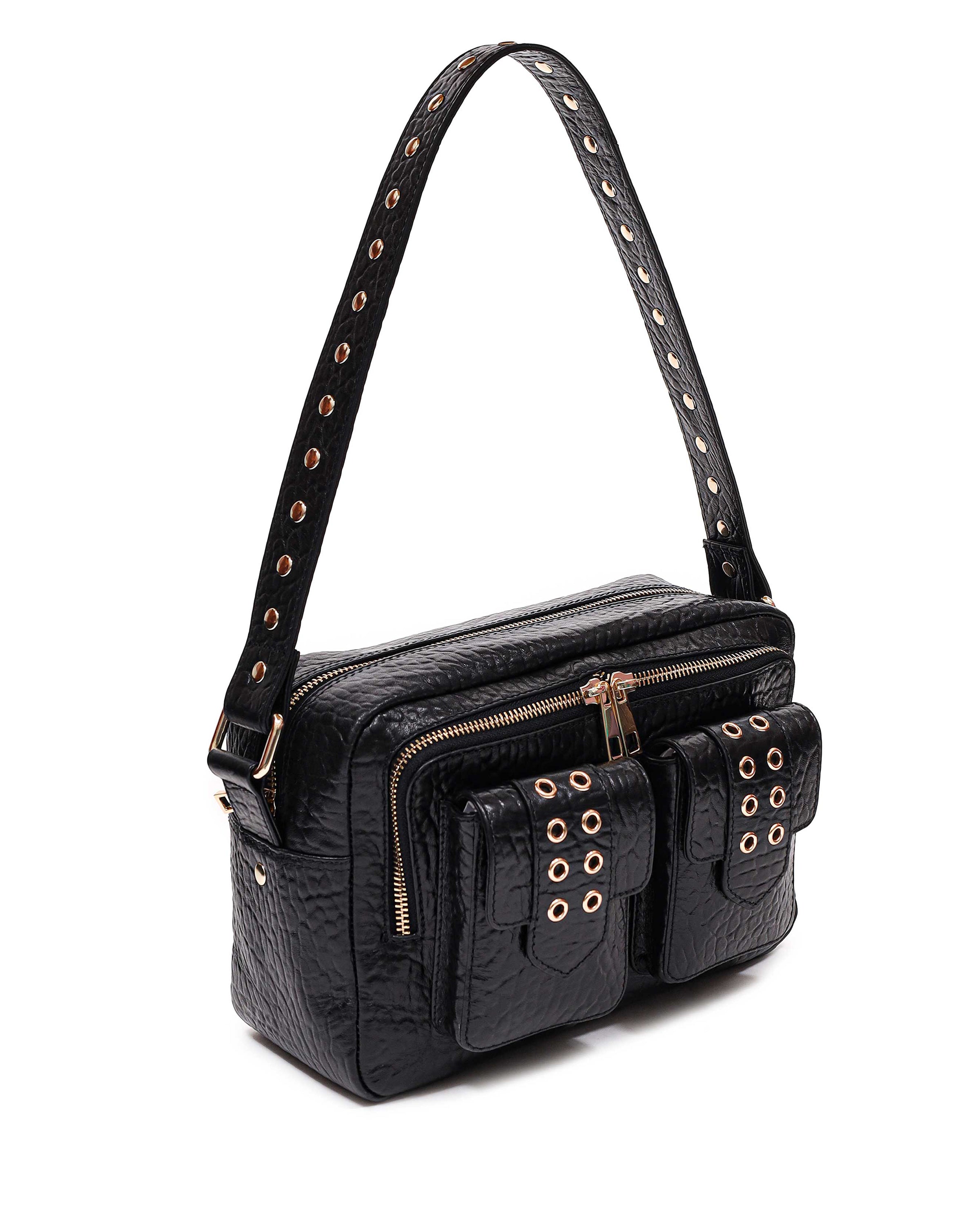 Ellie Eyelet New Zealand met Goud Schoudertas