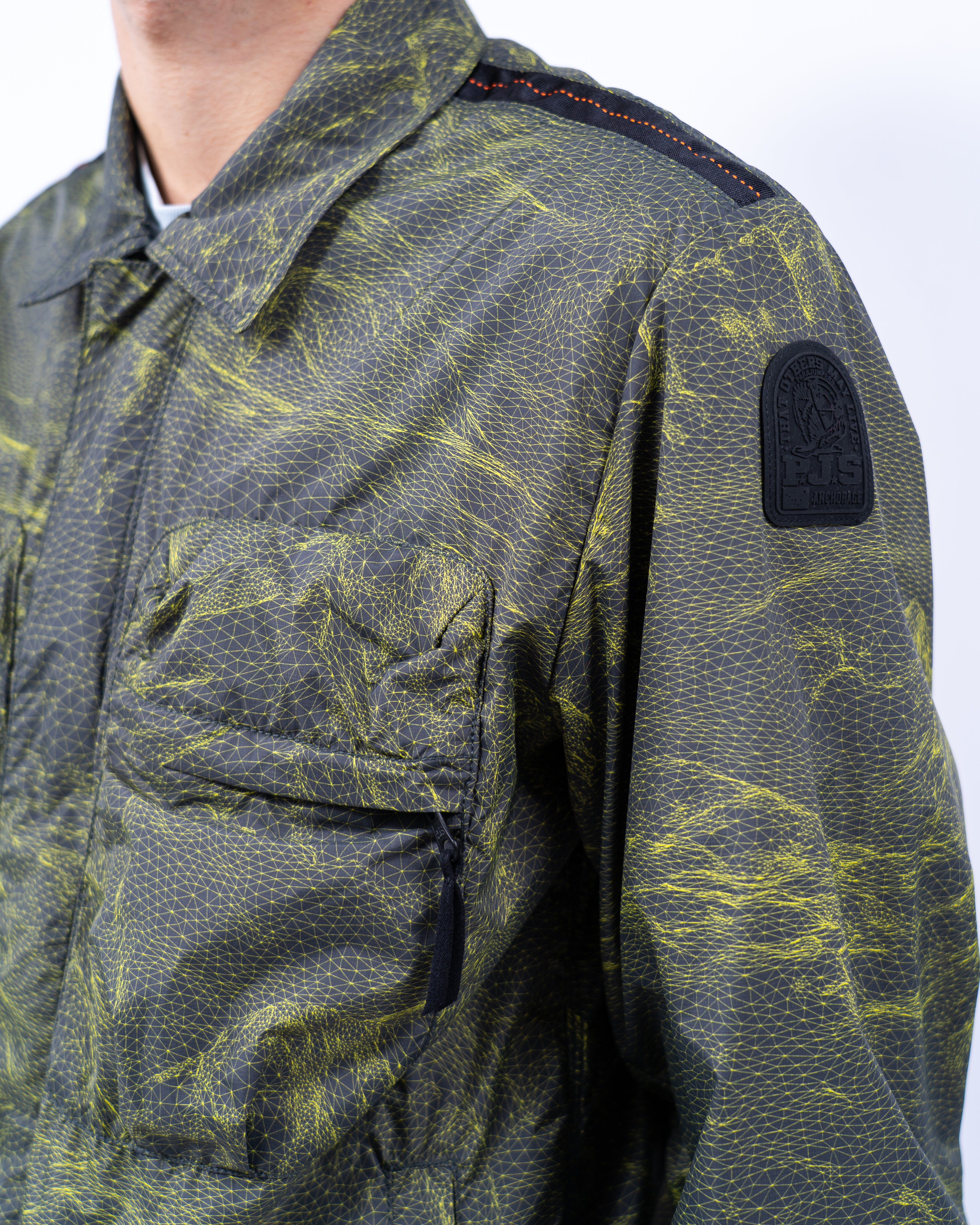 Millard Pr Overshirt Mountain Wireframe