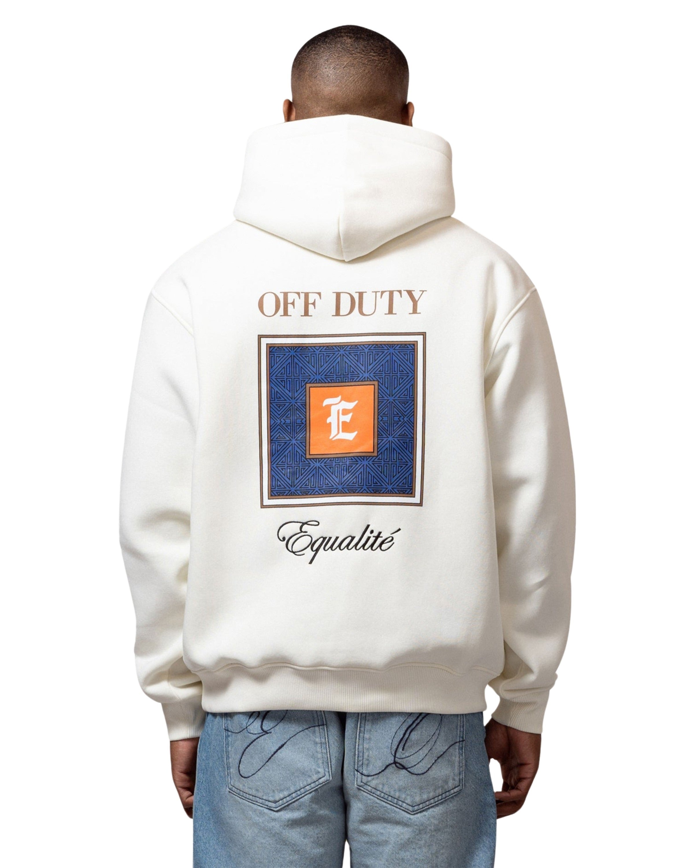 Off Duty Pattern Oversized Hoodie