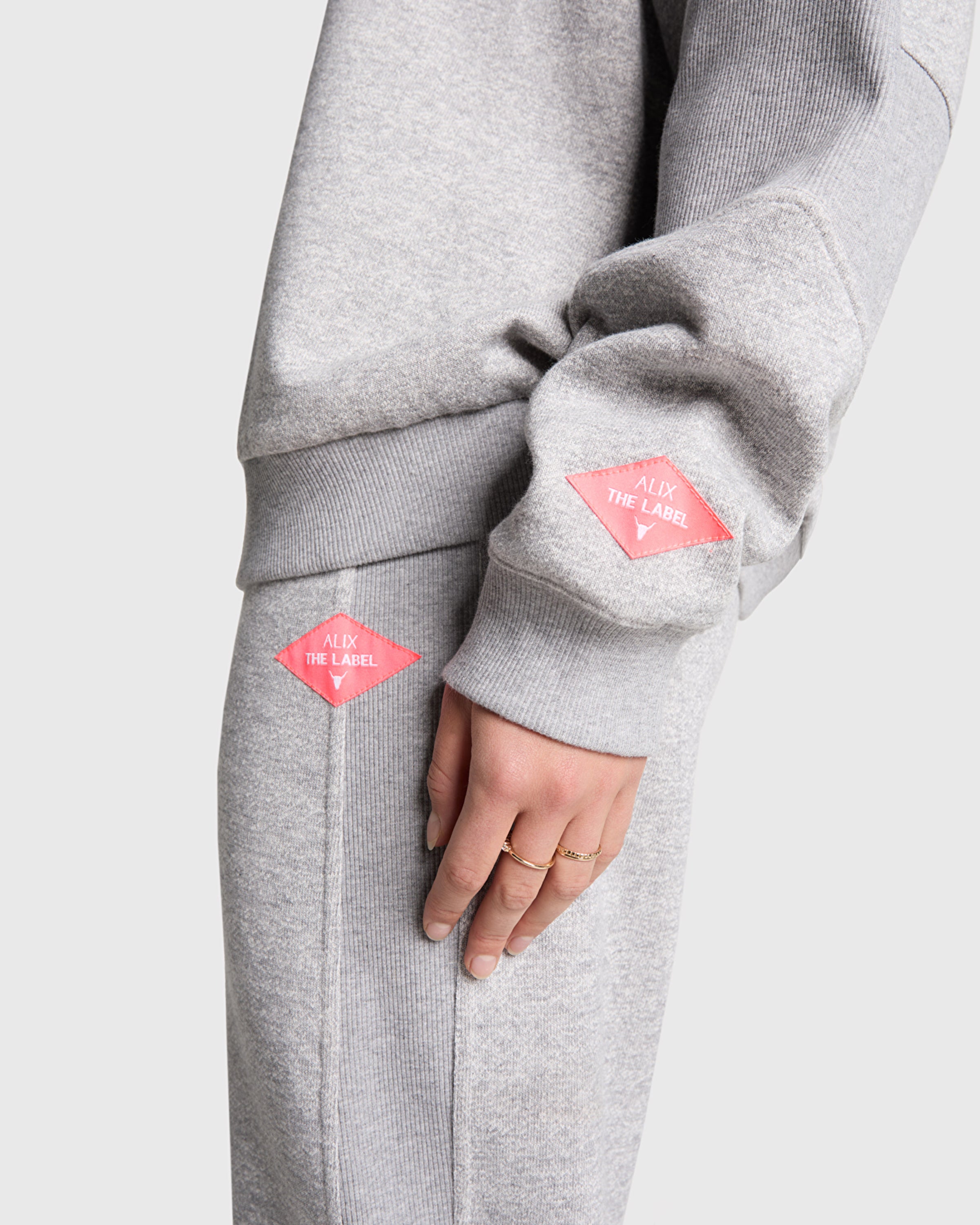 Knitted Melange Rib Sweater