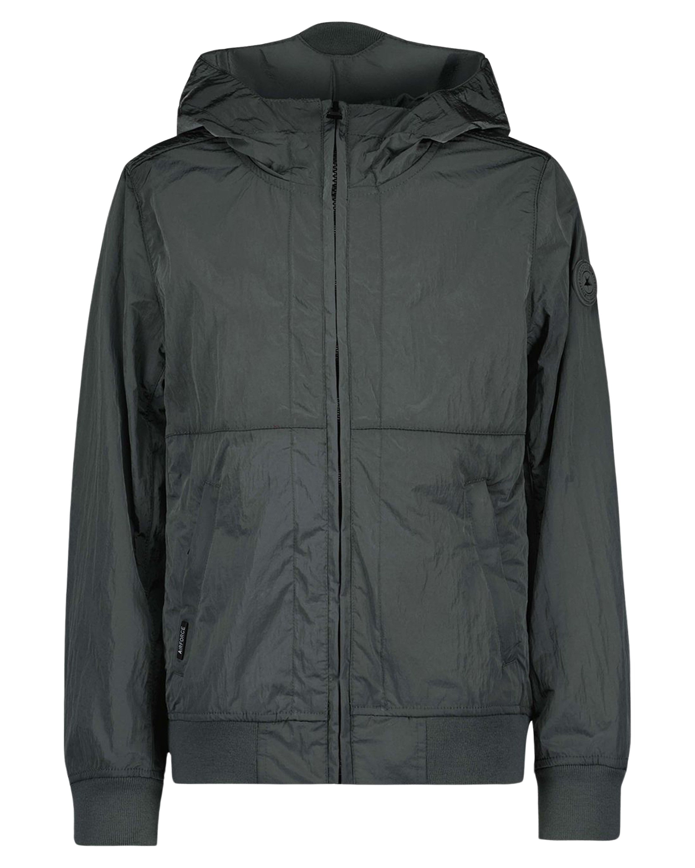 Waxed Crinkle Fabric Jacket