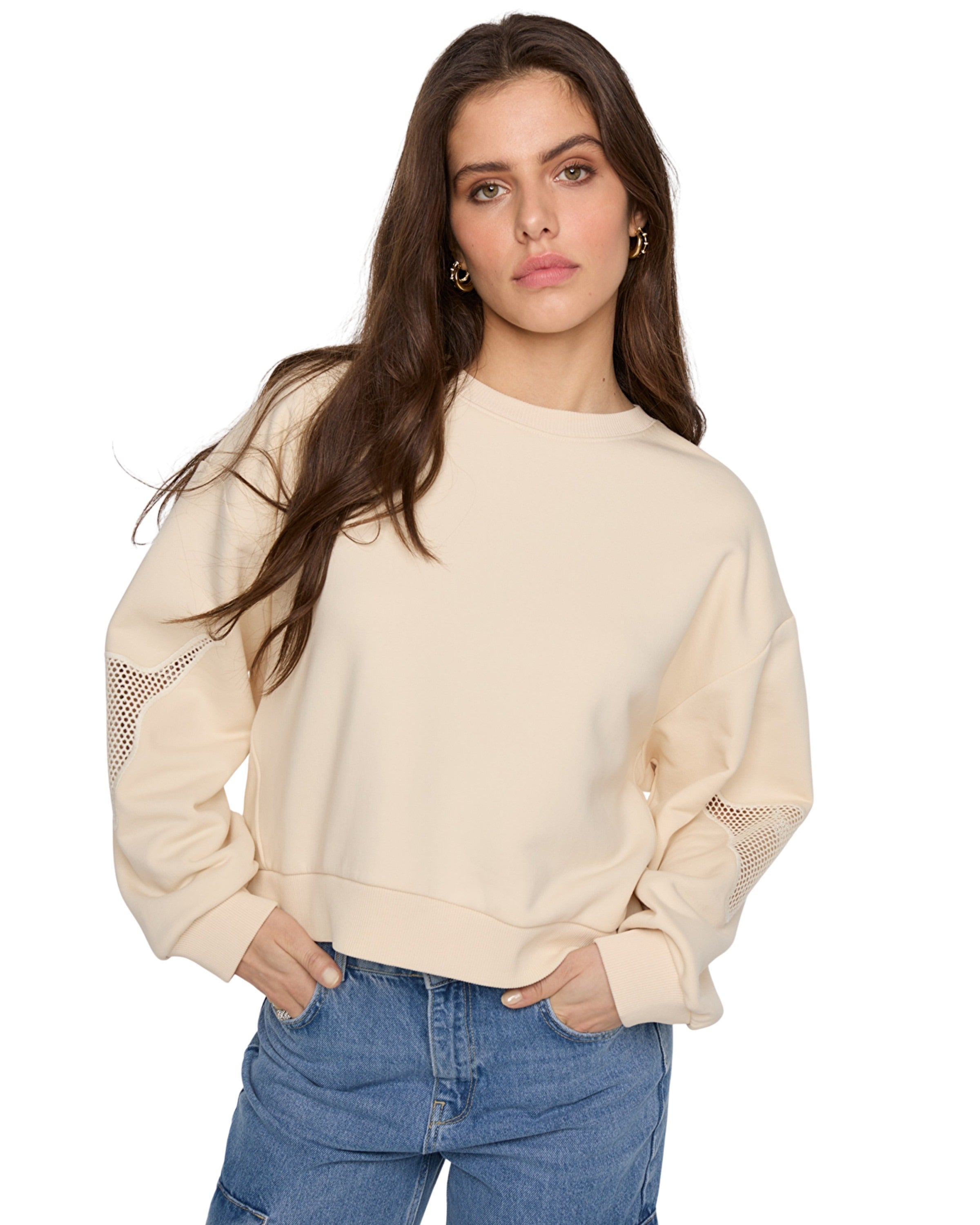 Knitted Mesh Sweater