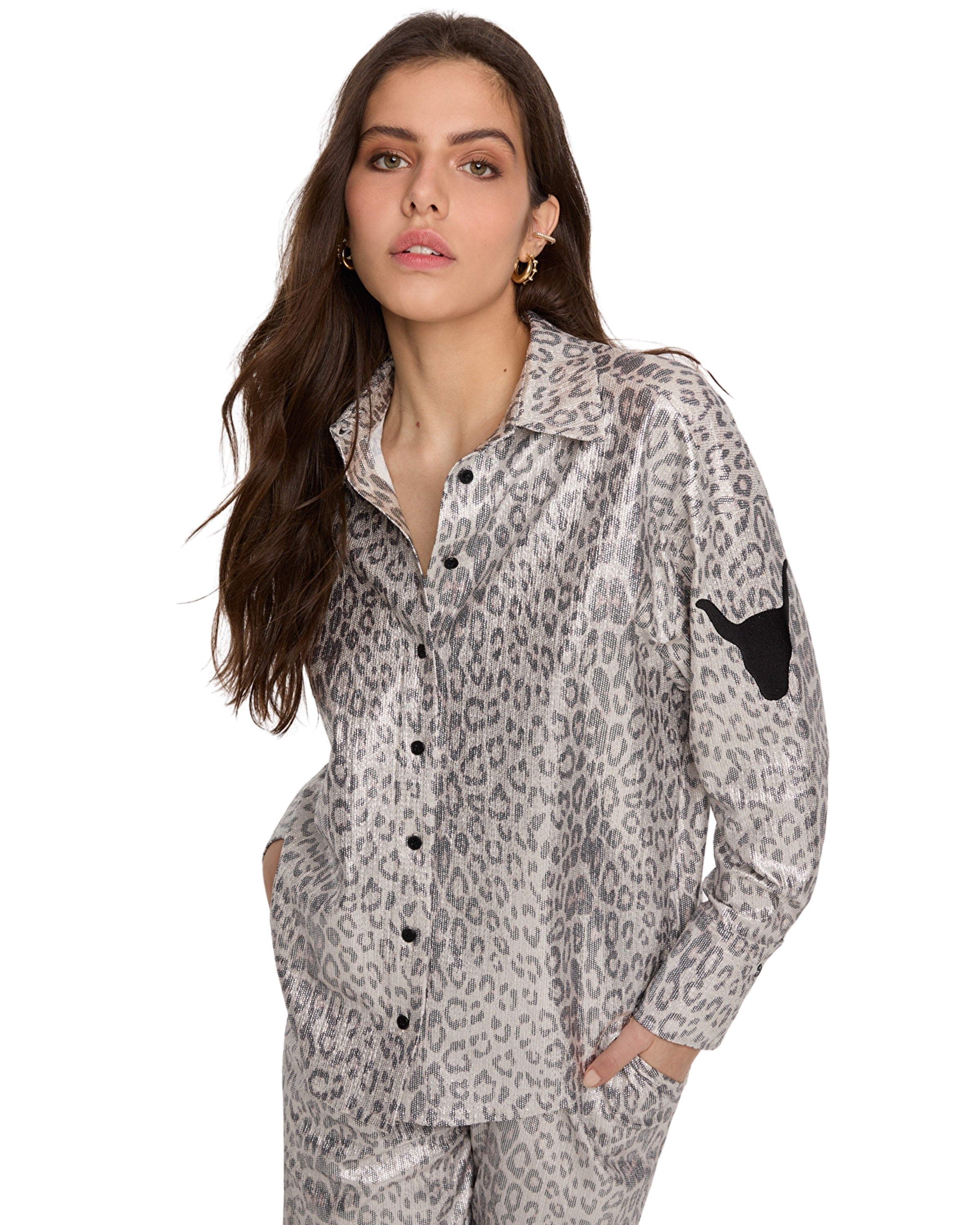 Knitted Leopard Blouse