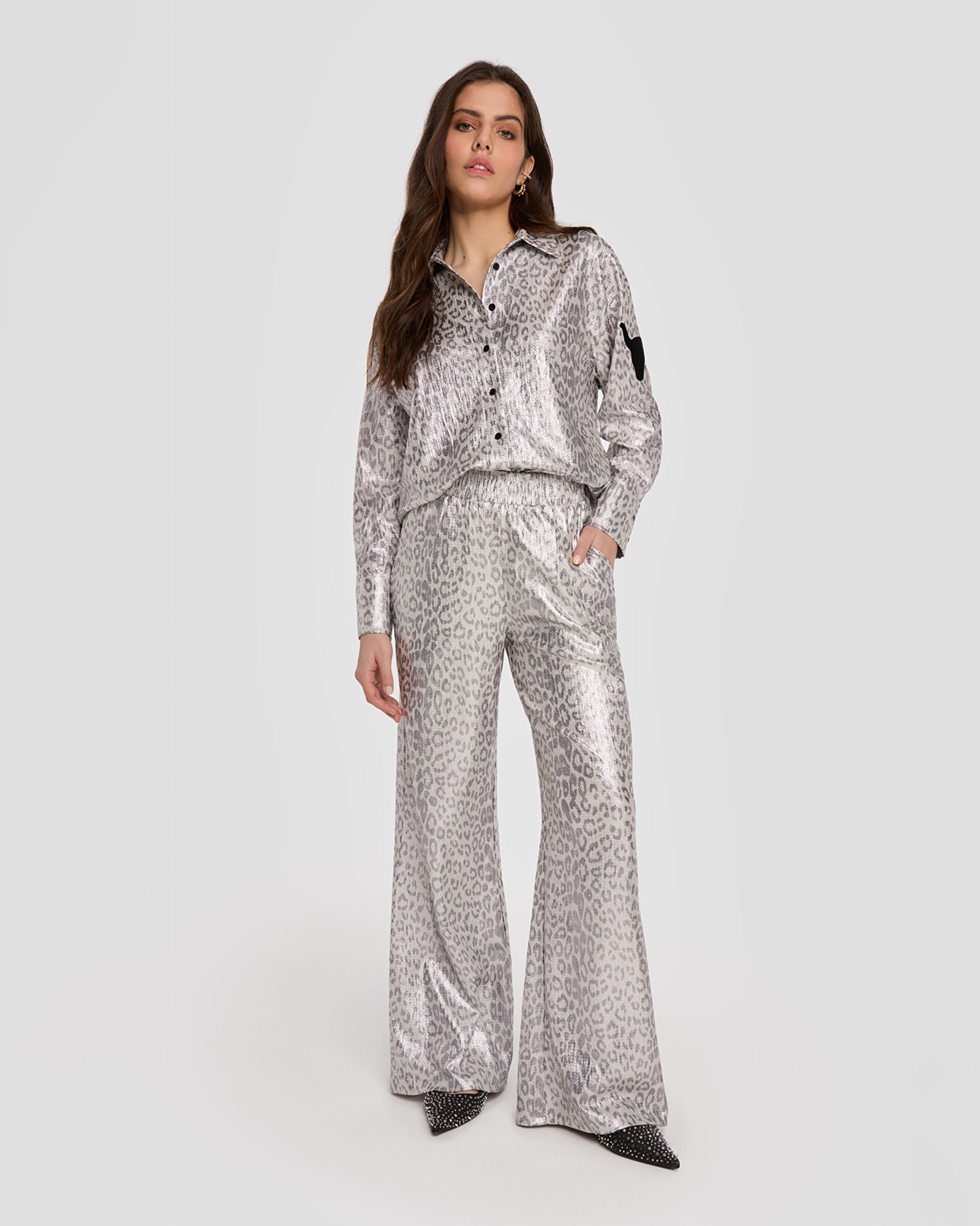 Knitted Leopard Blouse