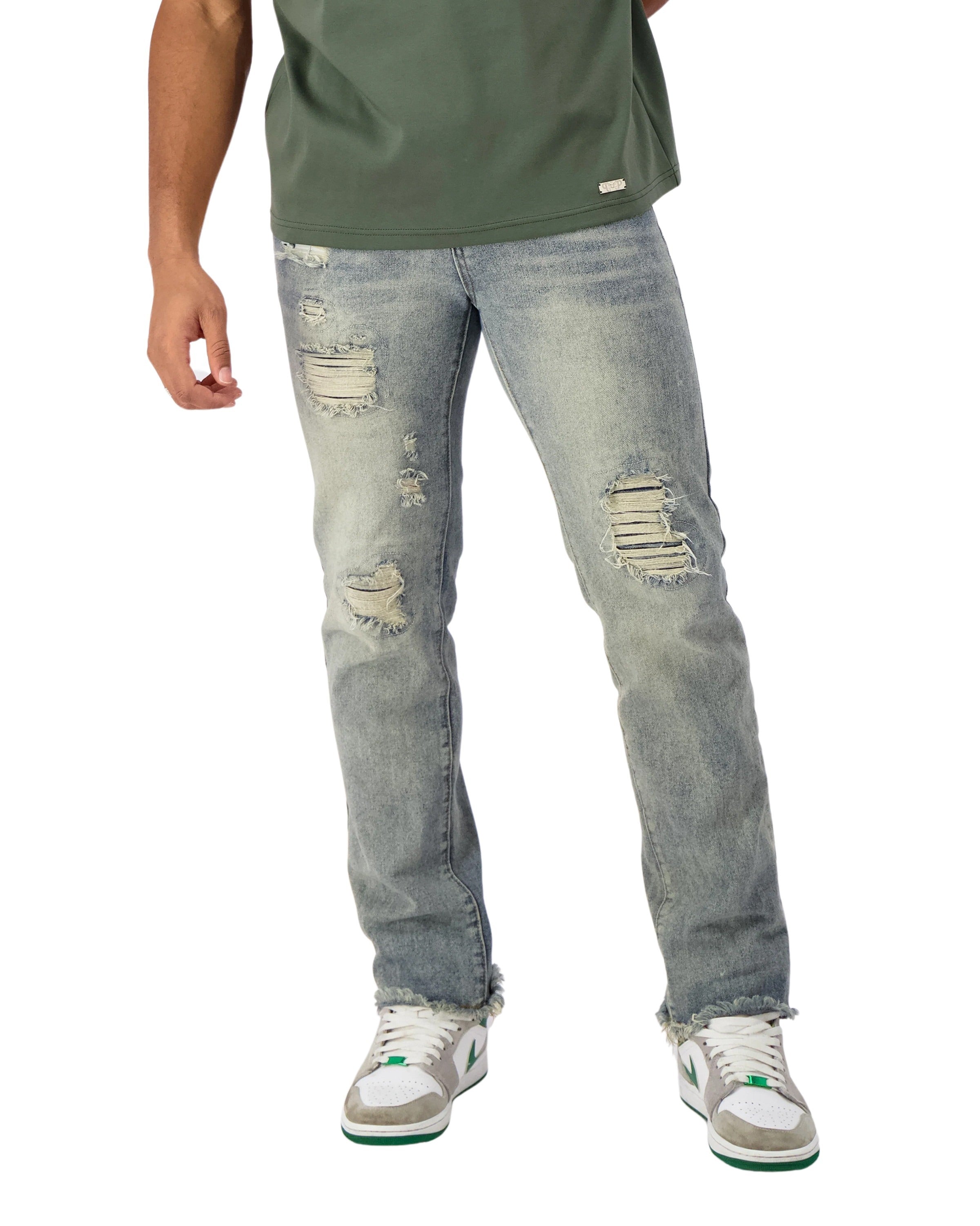 Distressed Denim Jeans