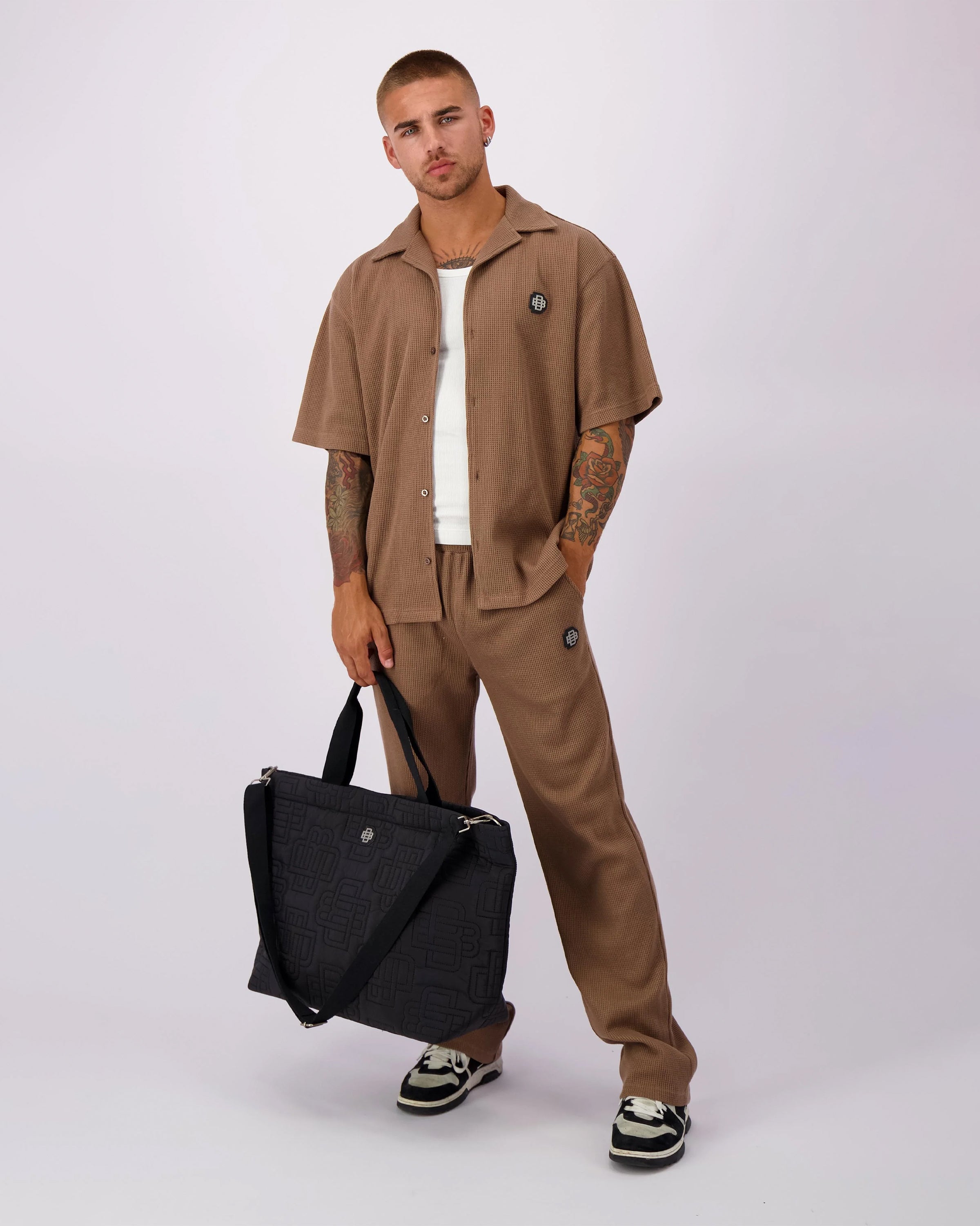 Monogram Waffle Shirt