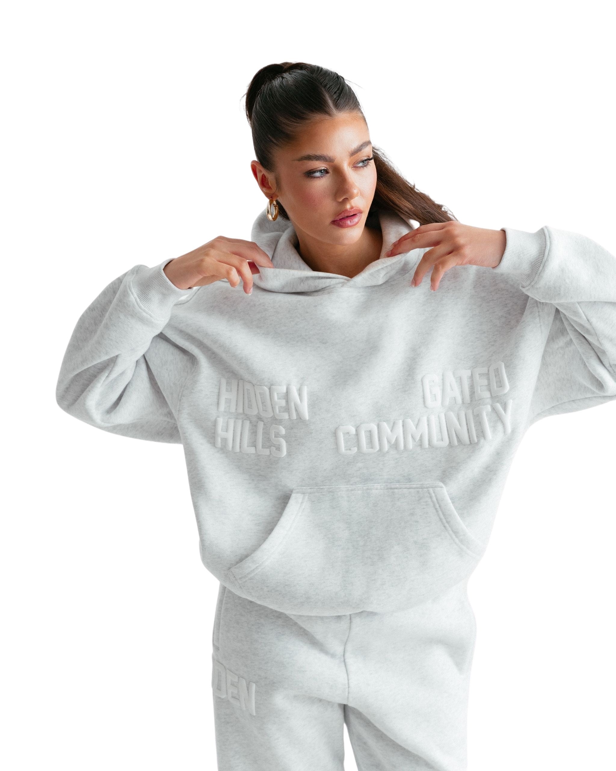 Gated Community Hoodie Light Grey