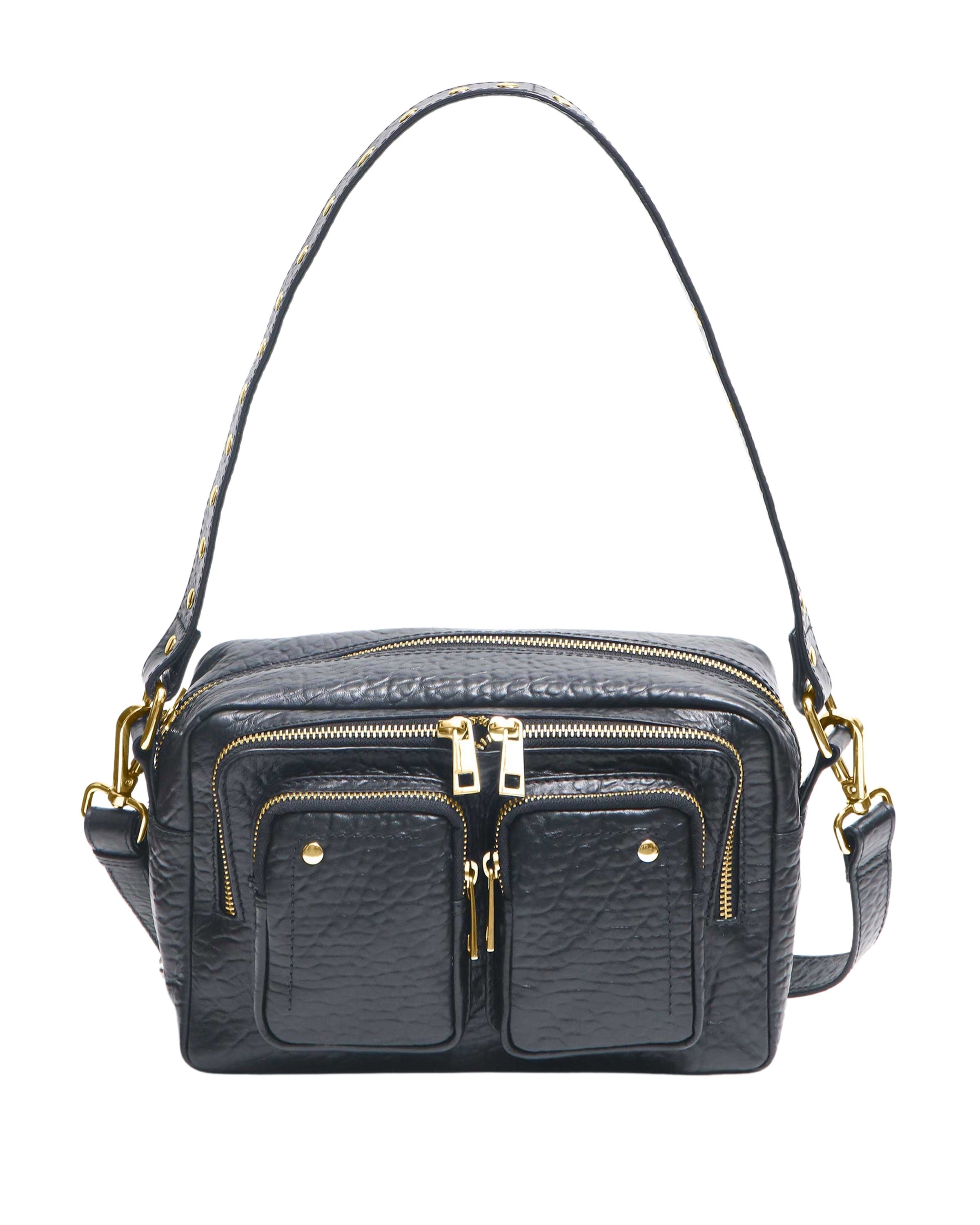Ellie New Zealand Black w. Gold Crossbody