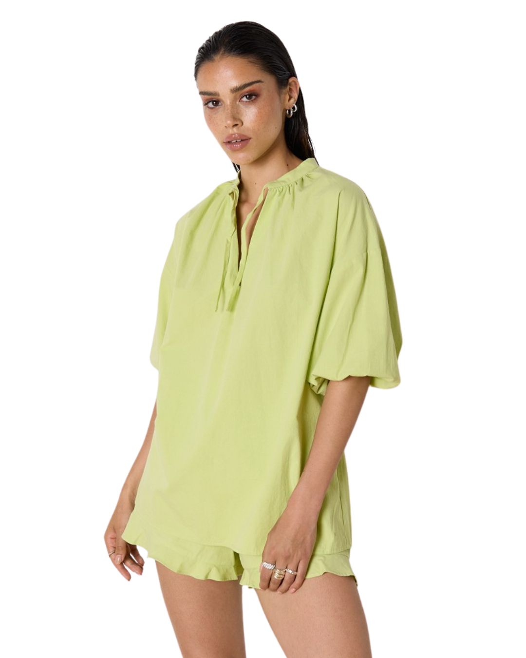 Lyann Woven Oversized Blouse