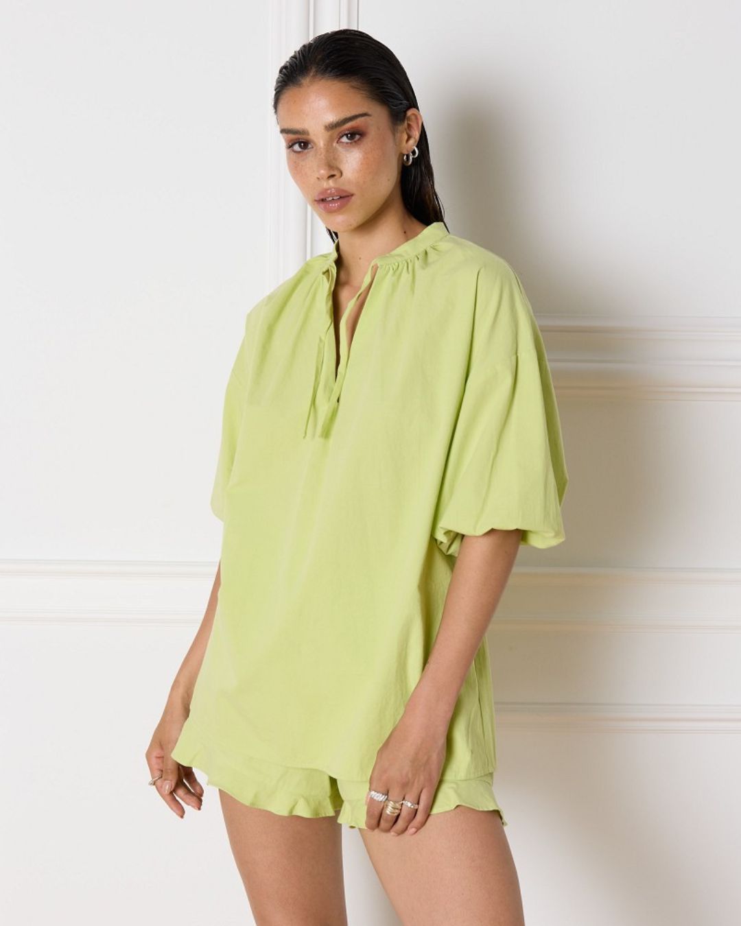 Lyann Woven Oversized Blouse