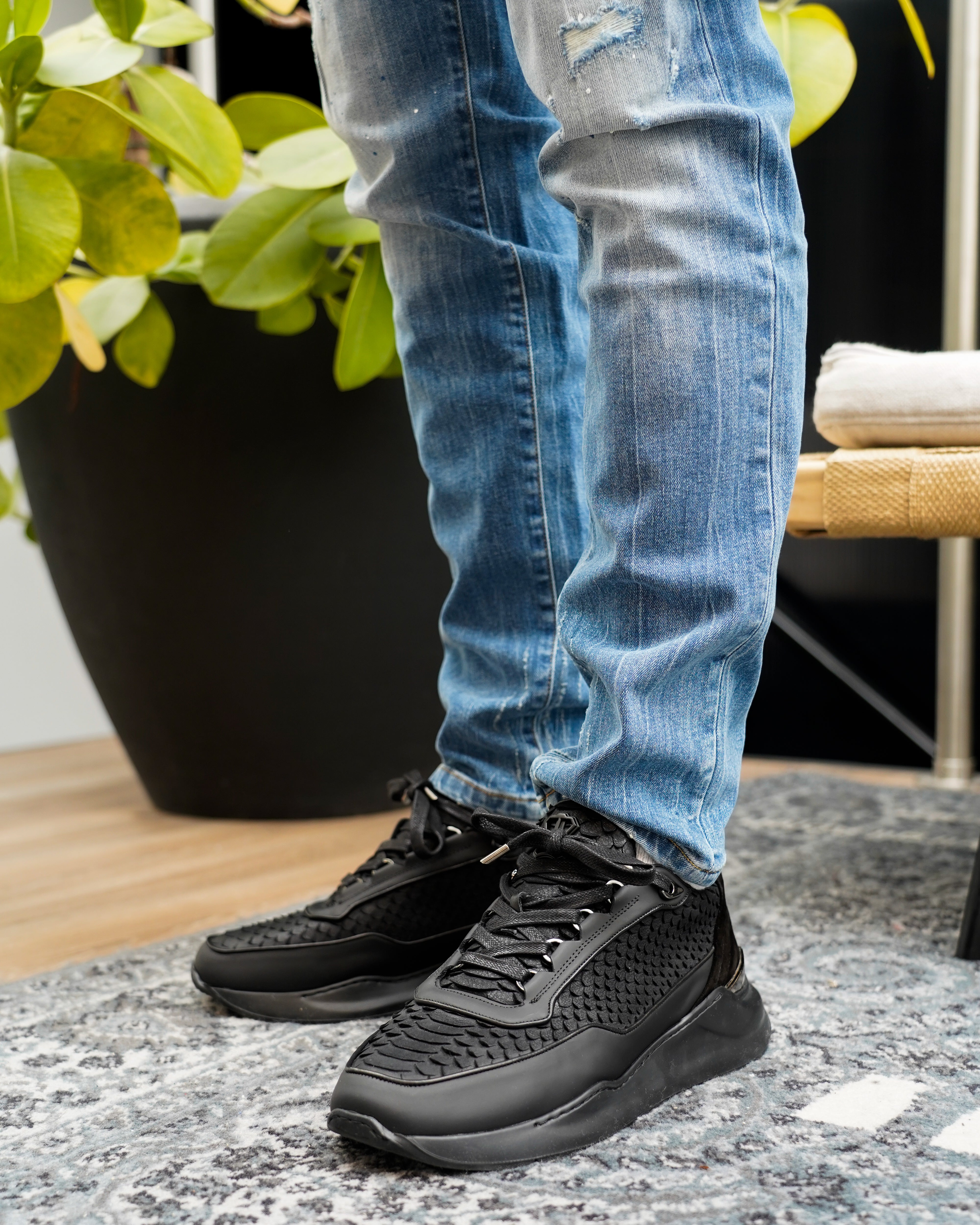 Hector Runner Python Cut Matt Nappa Sneaker