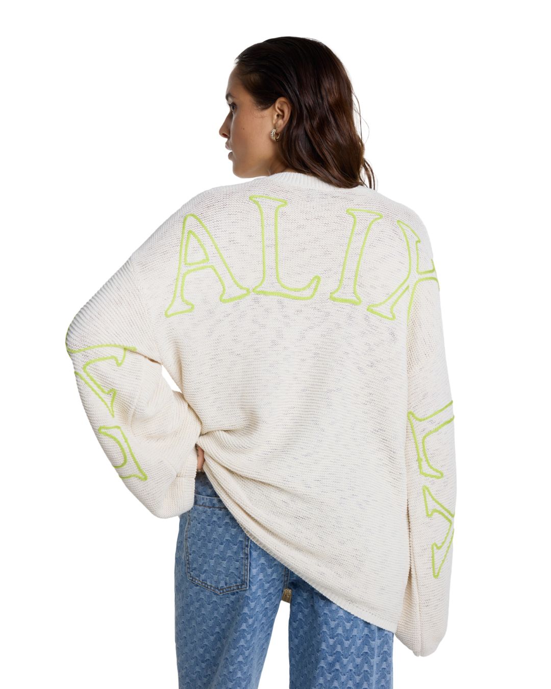 Ladies Knitted Ajour Pullover