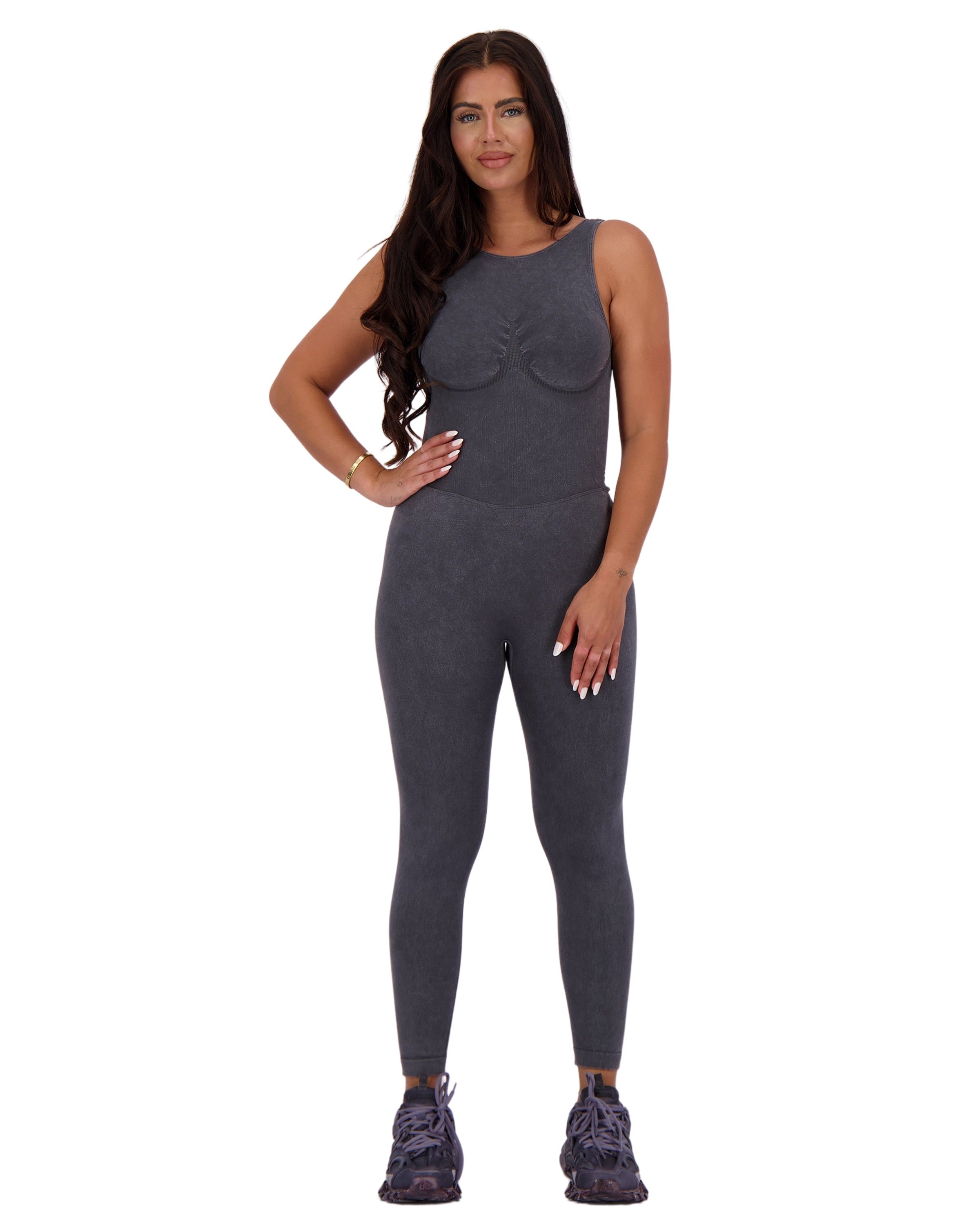 Jumpsuit Acid Wash Grey