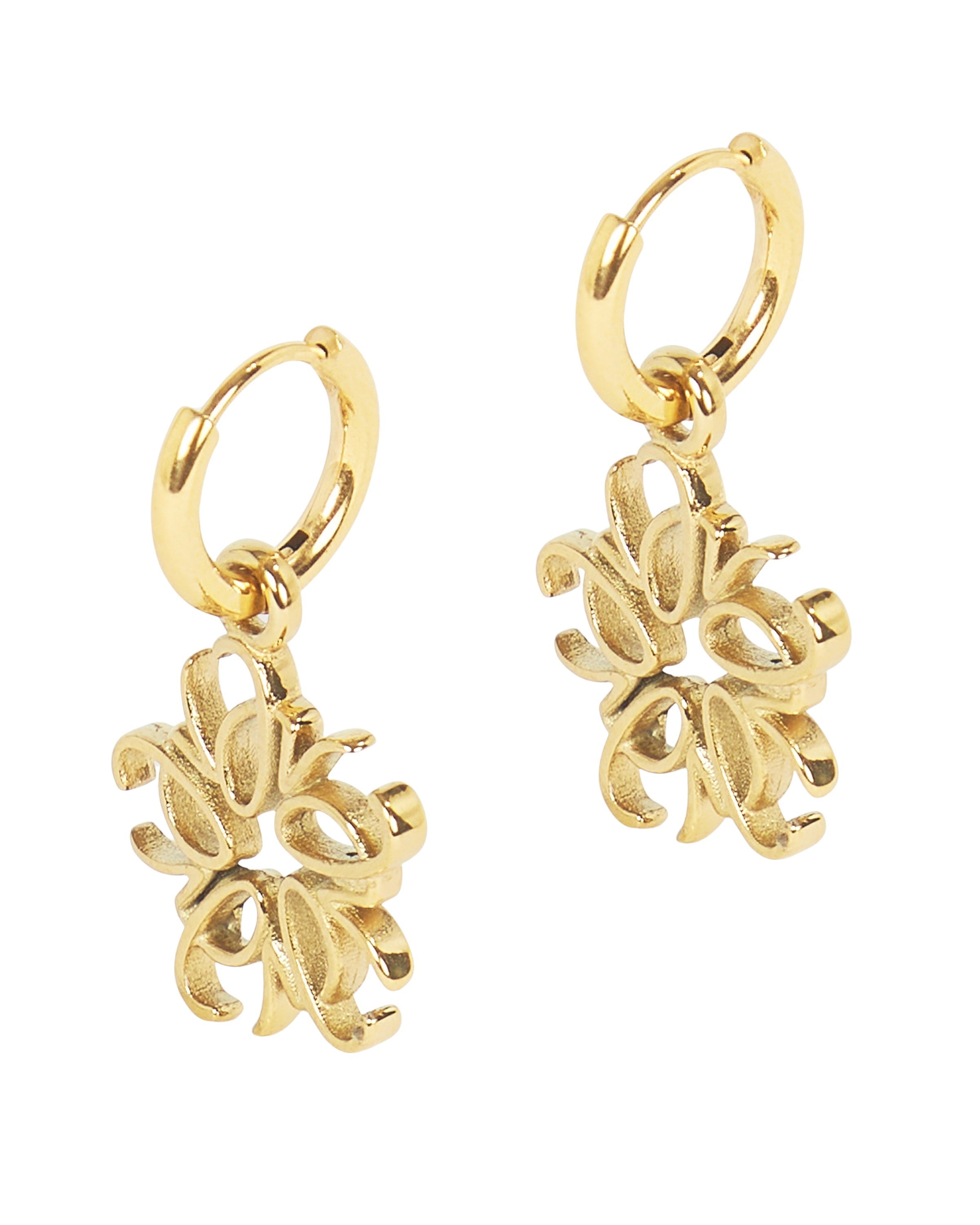 Parcy Yellow Gold Oorbellen