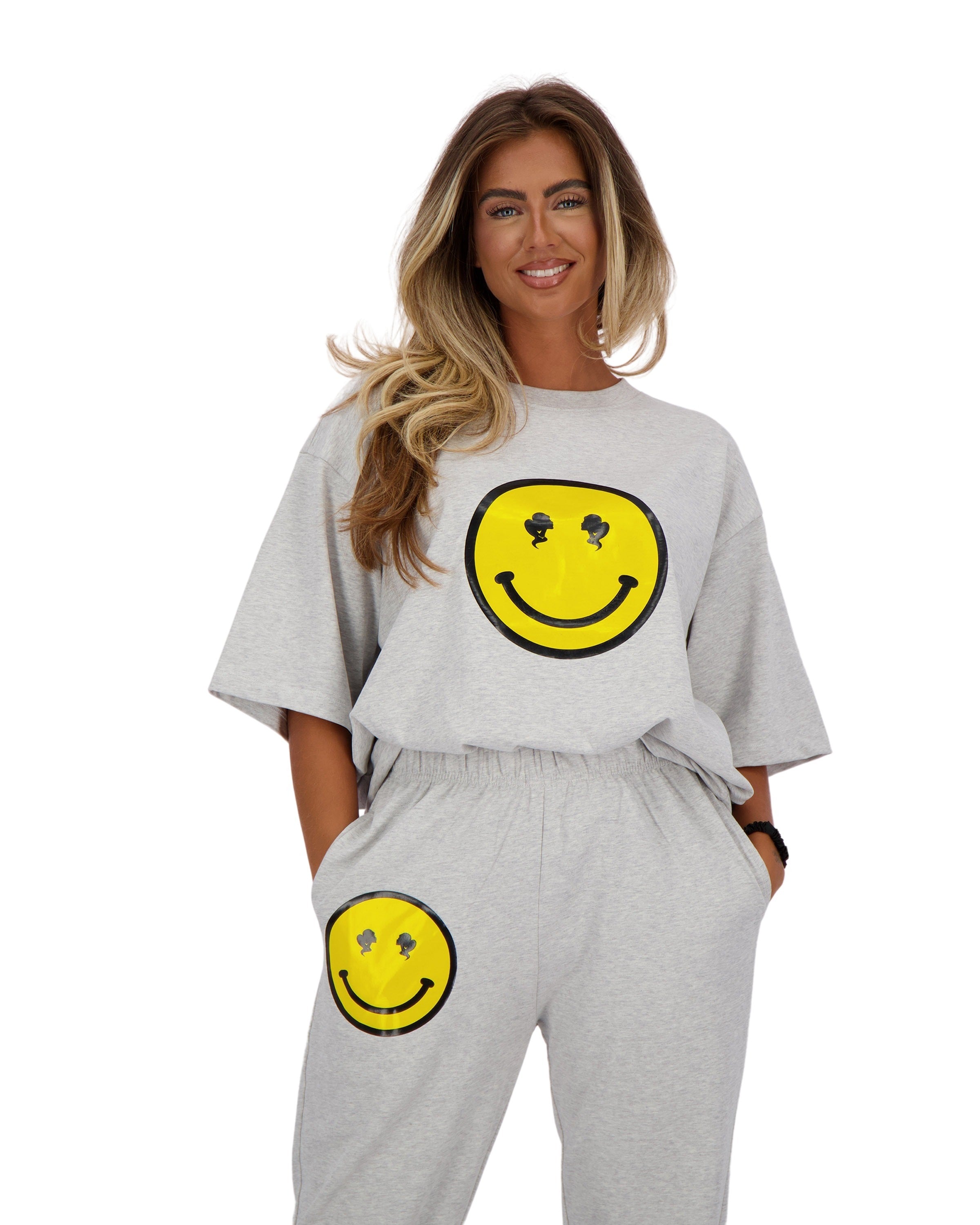 T-Shirt Smiley Grey