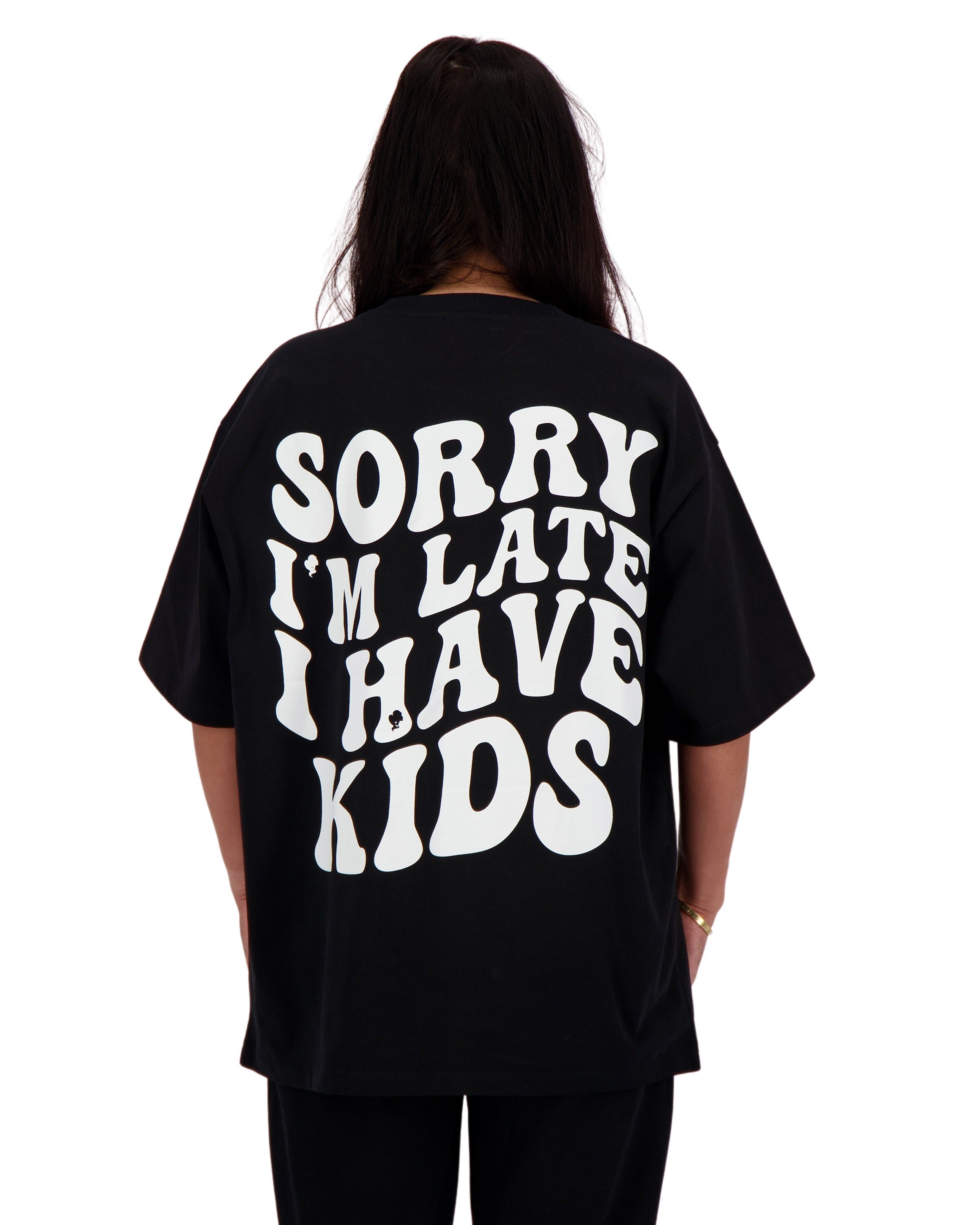 T-Shirt I'm Late Kids Black