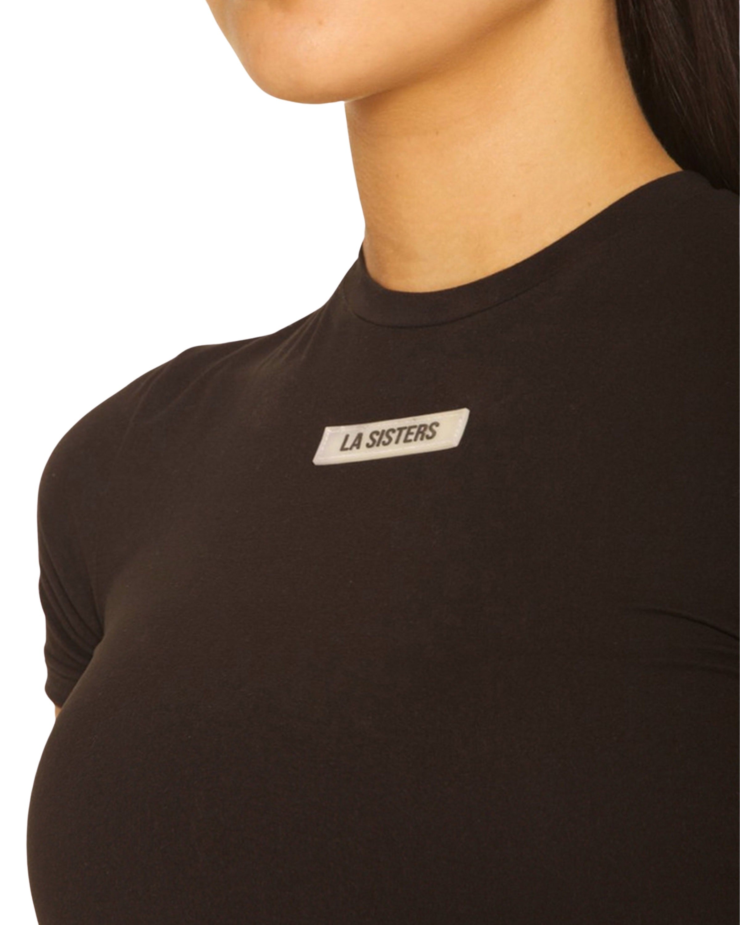 Short Sleeve Essential Top Black