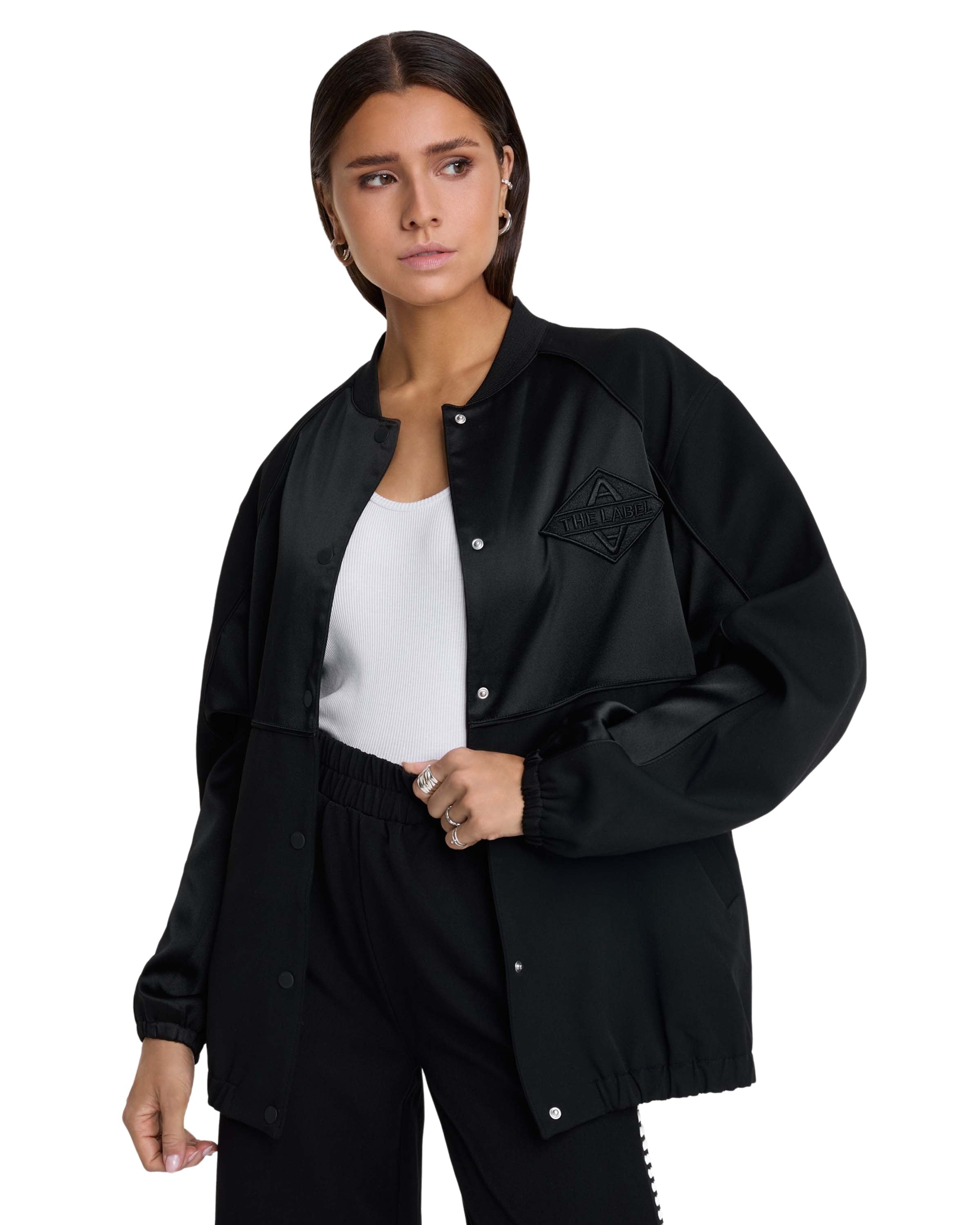 Woven Varsity Bomber