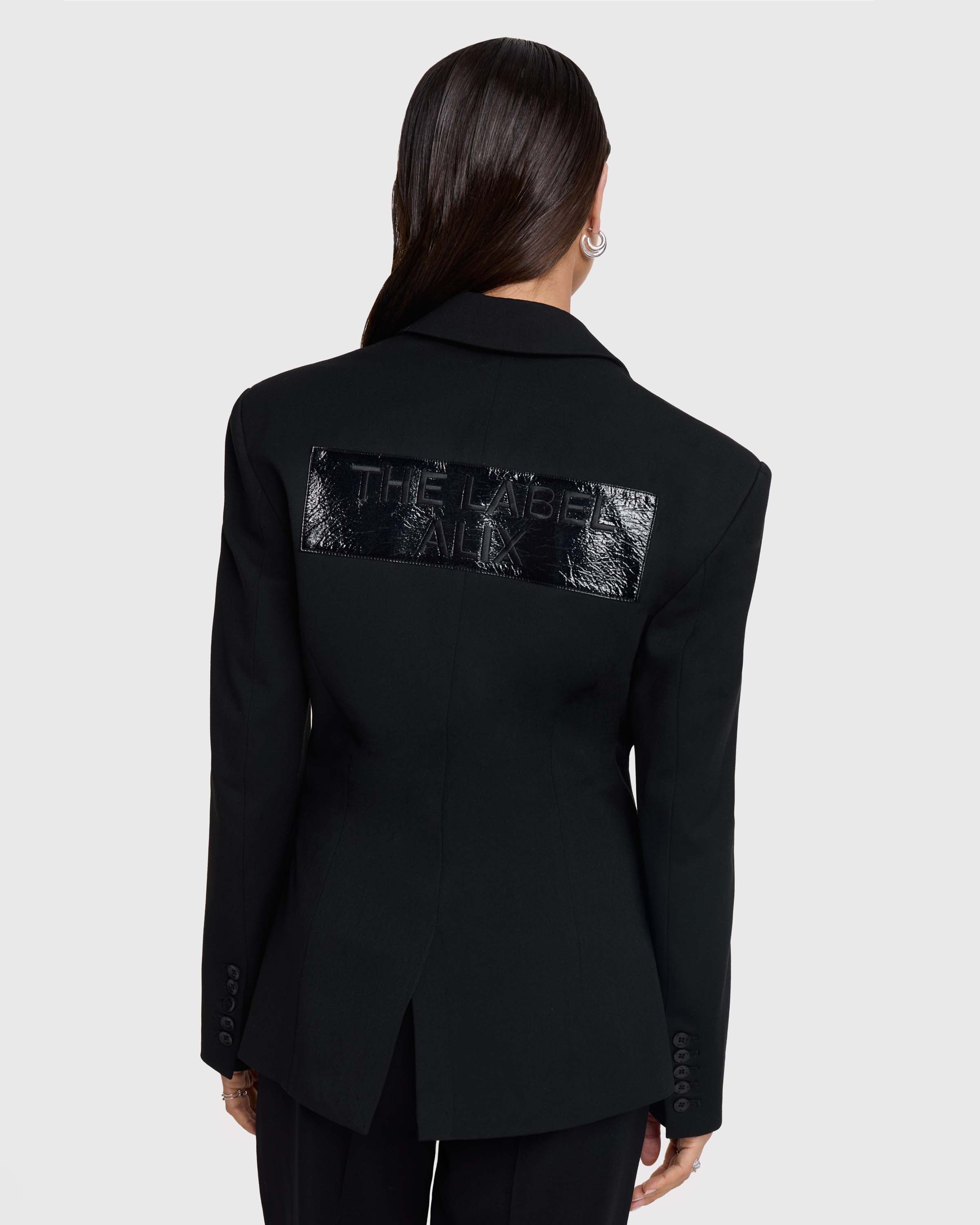 Woven Hourglass Blazer