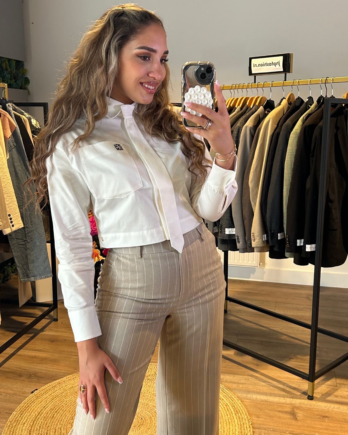 Winslow Cropped Off White Blouse