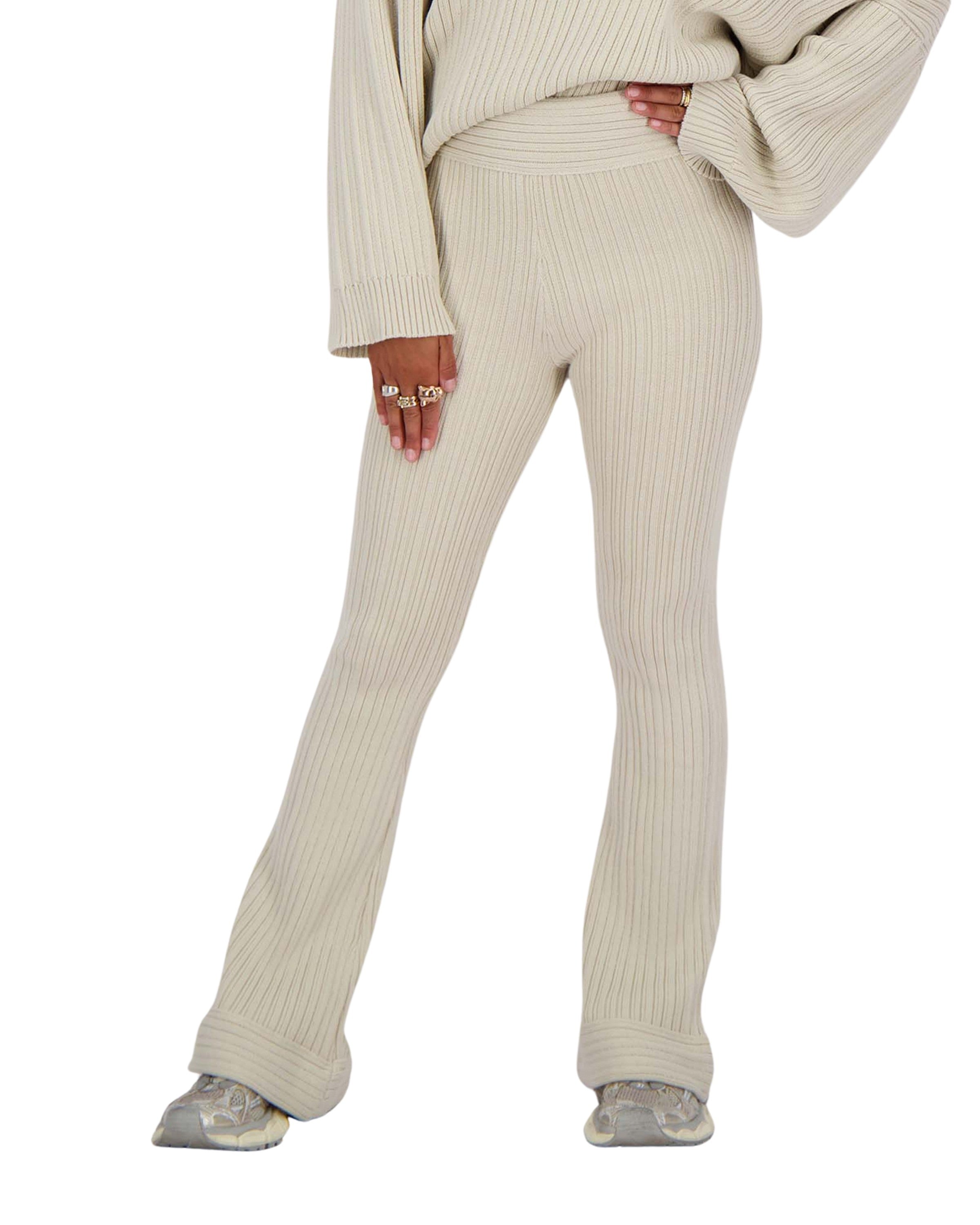 Kourtney Knit Pants Creme
