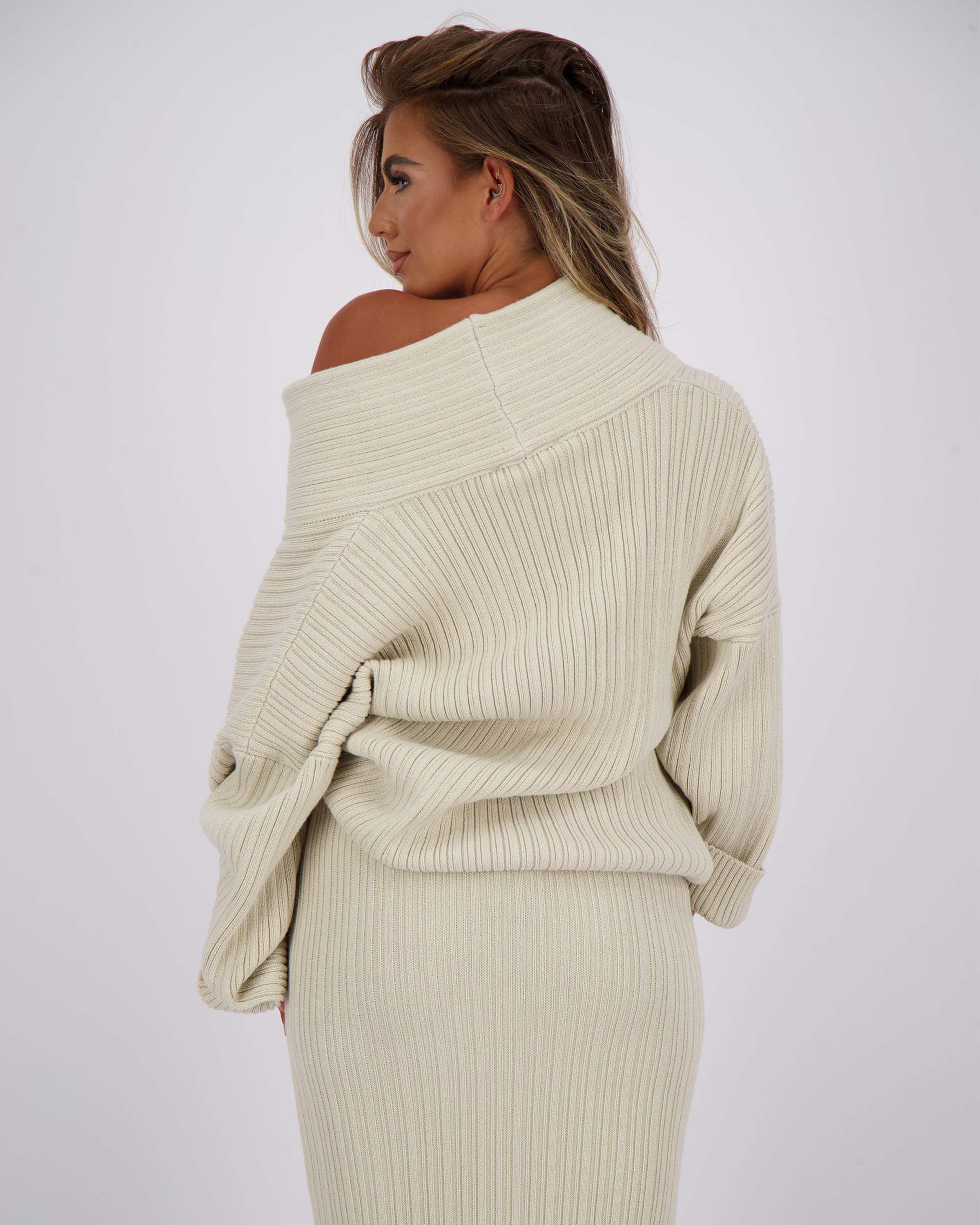 Kourtney Knit Sweater Creme