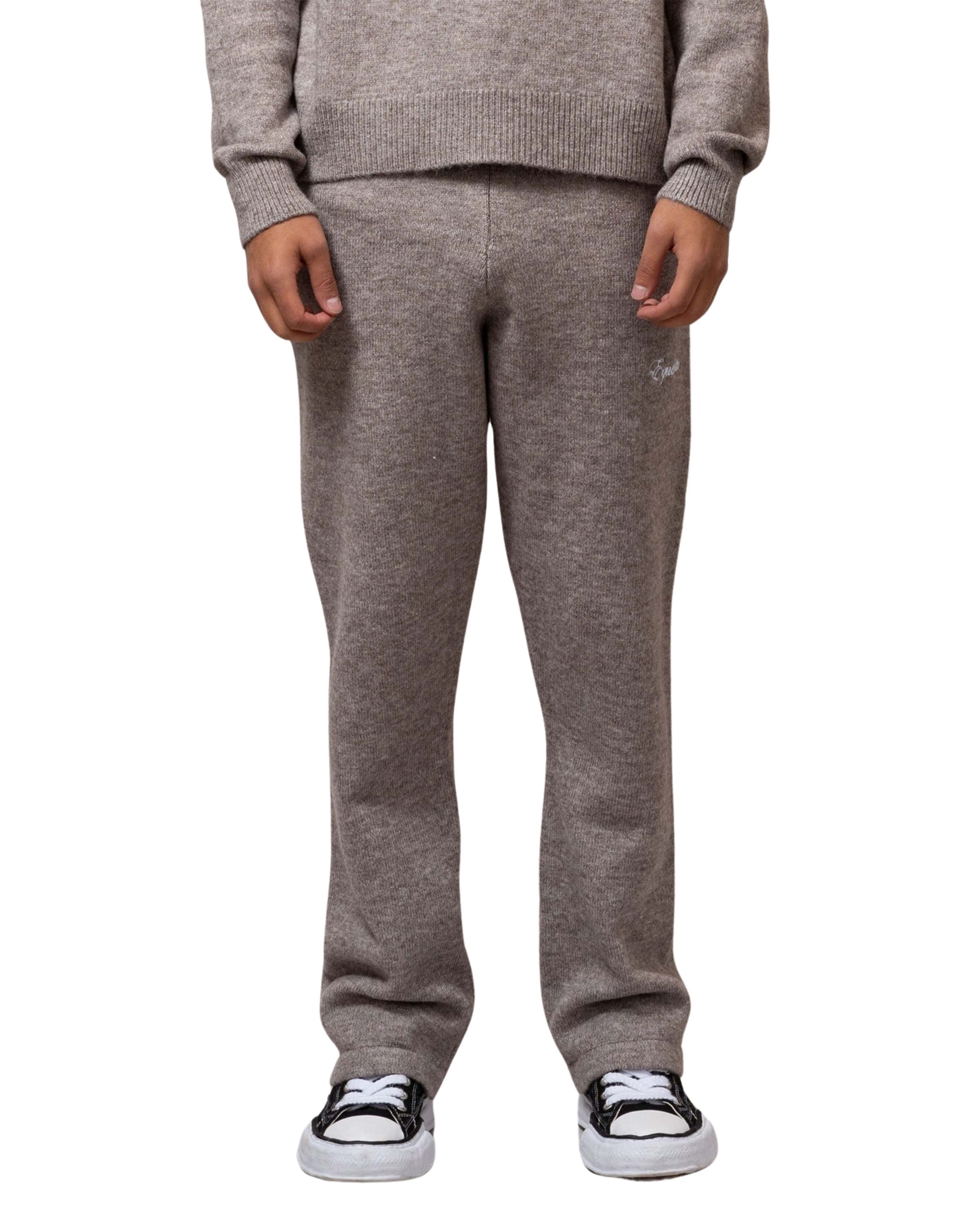 Fluffy Knit Straight Fit Broek