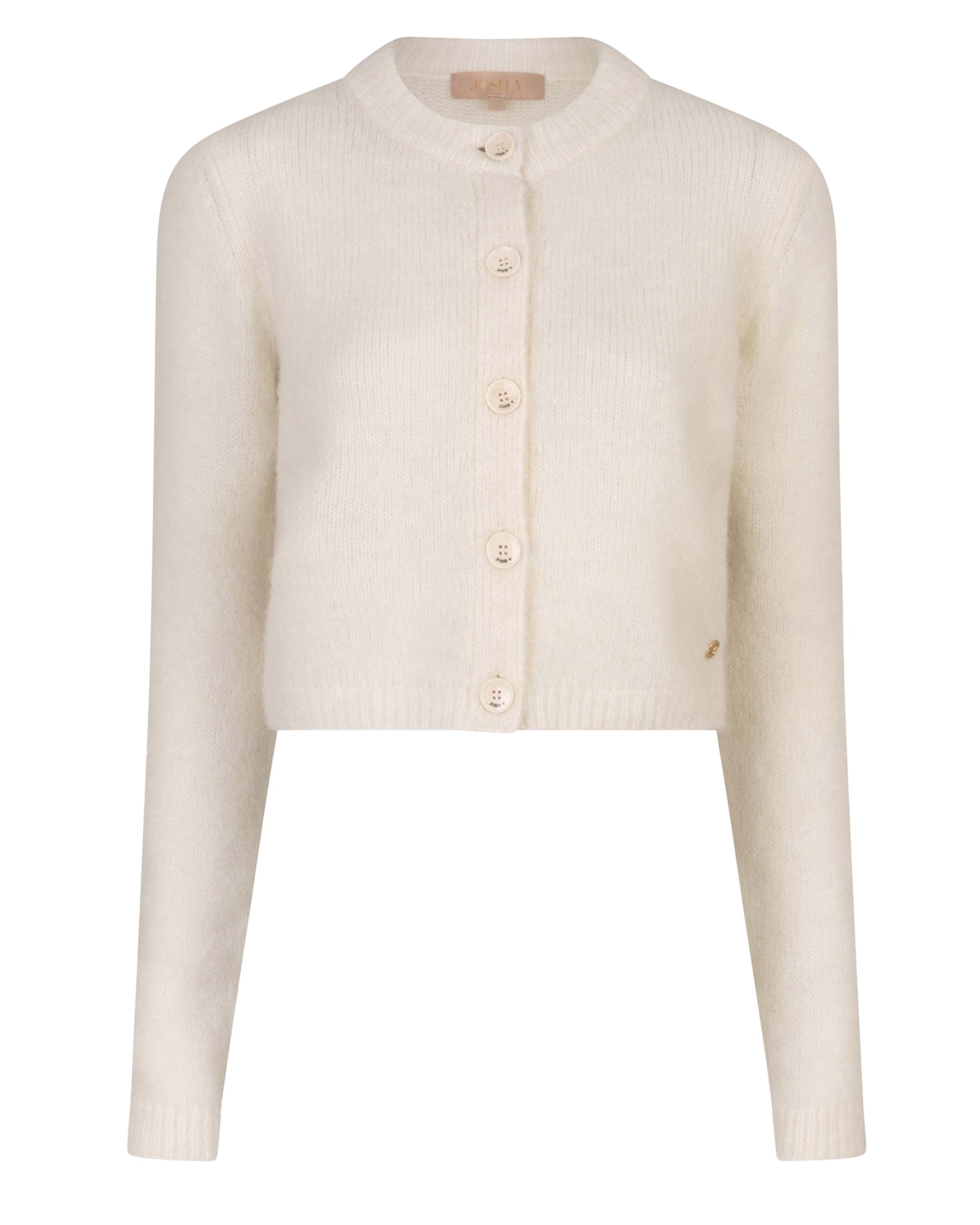 Patty Cropped Off White Vest