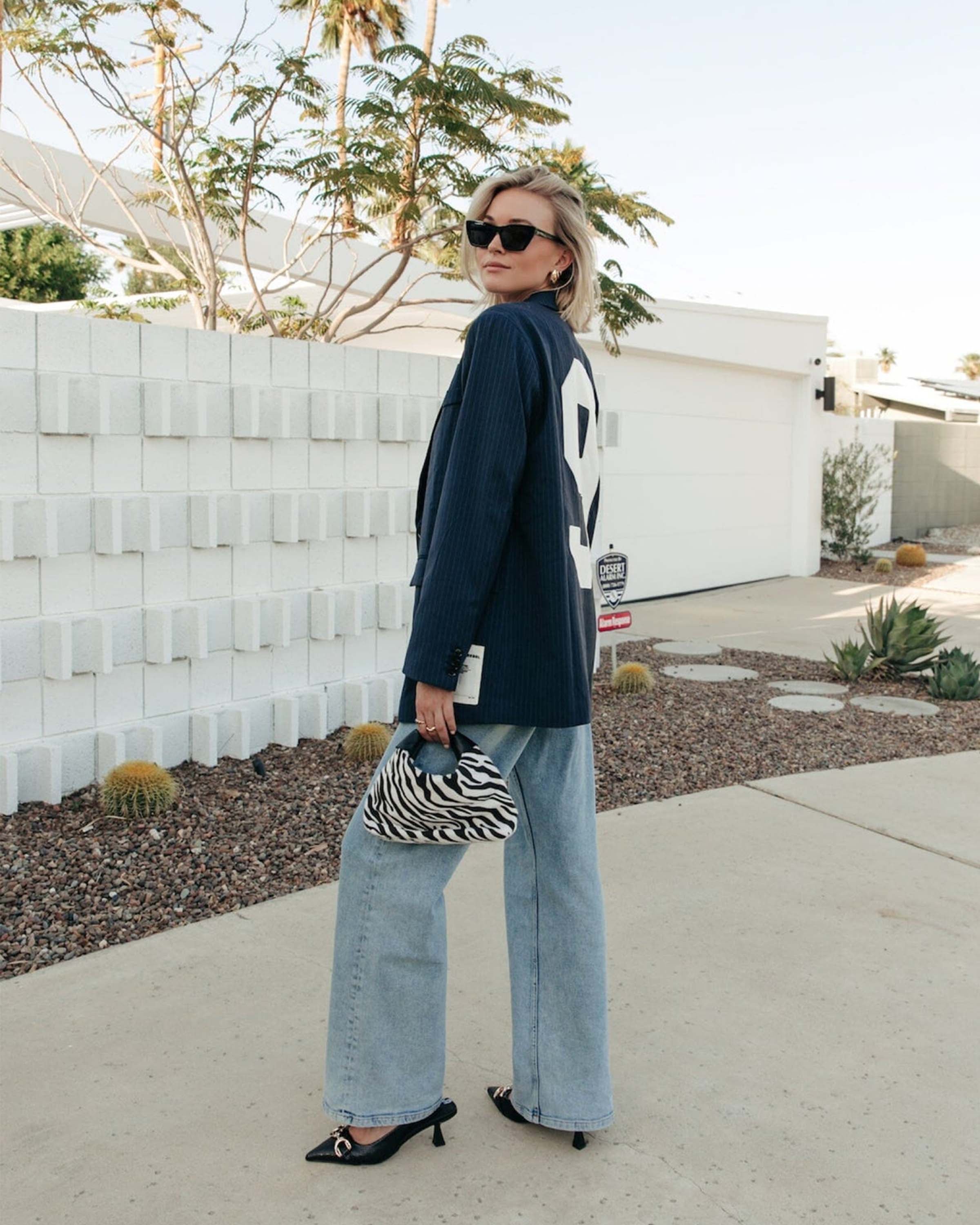 Jesra Pinstripe No 9 Single Breasted Blazer