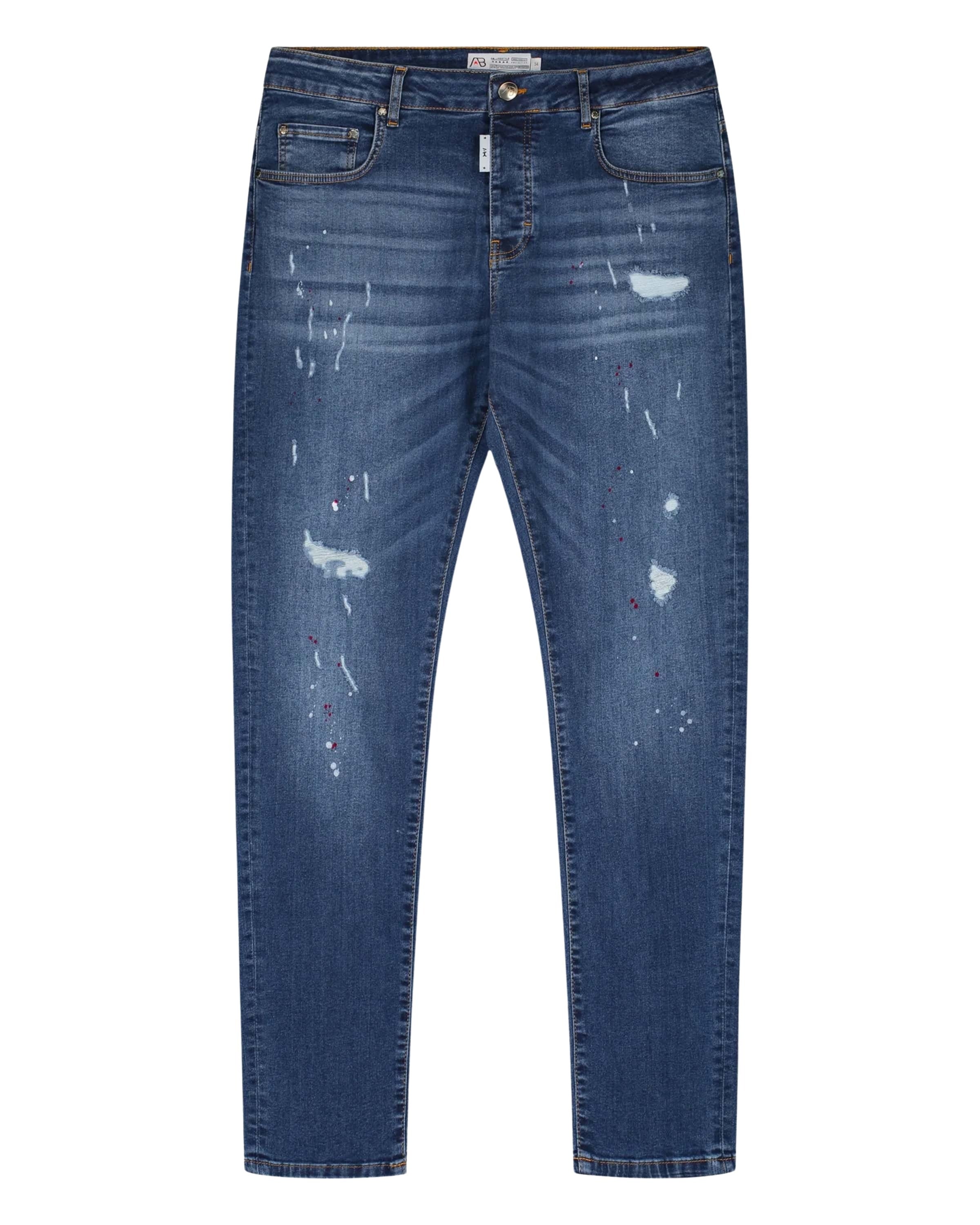 Slim-Fit Denim Jeans Paint
