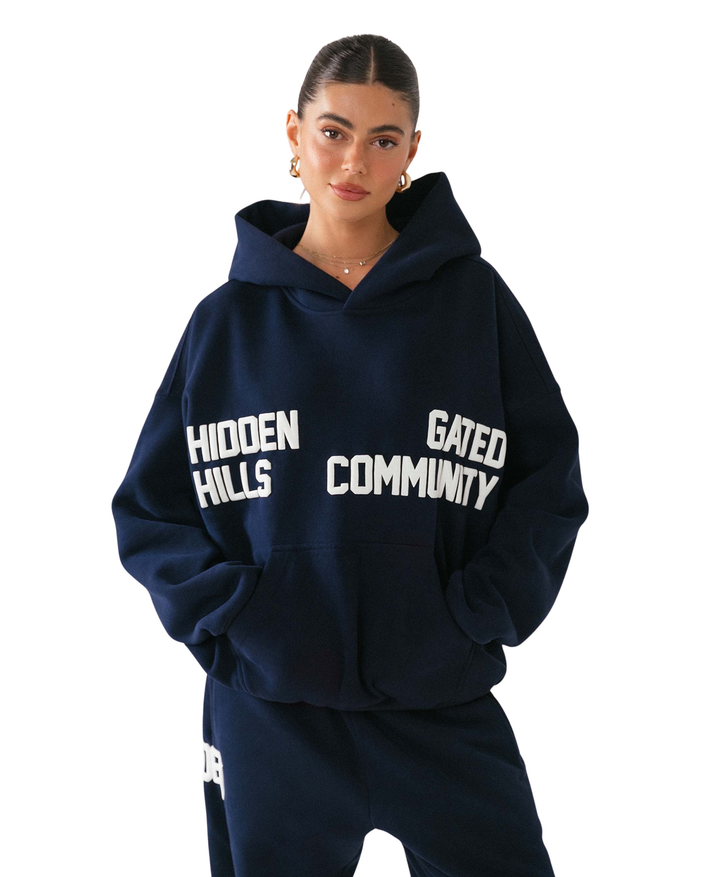 Gated Community Hoodie Navy