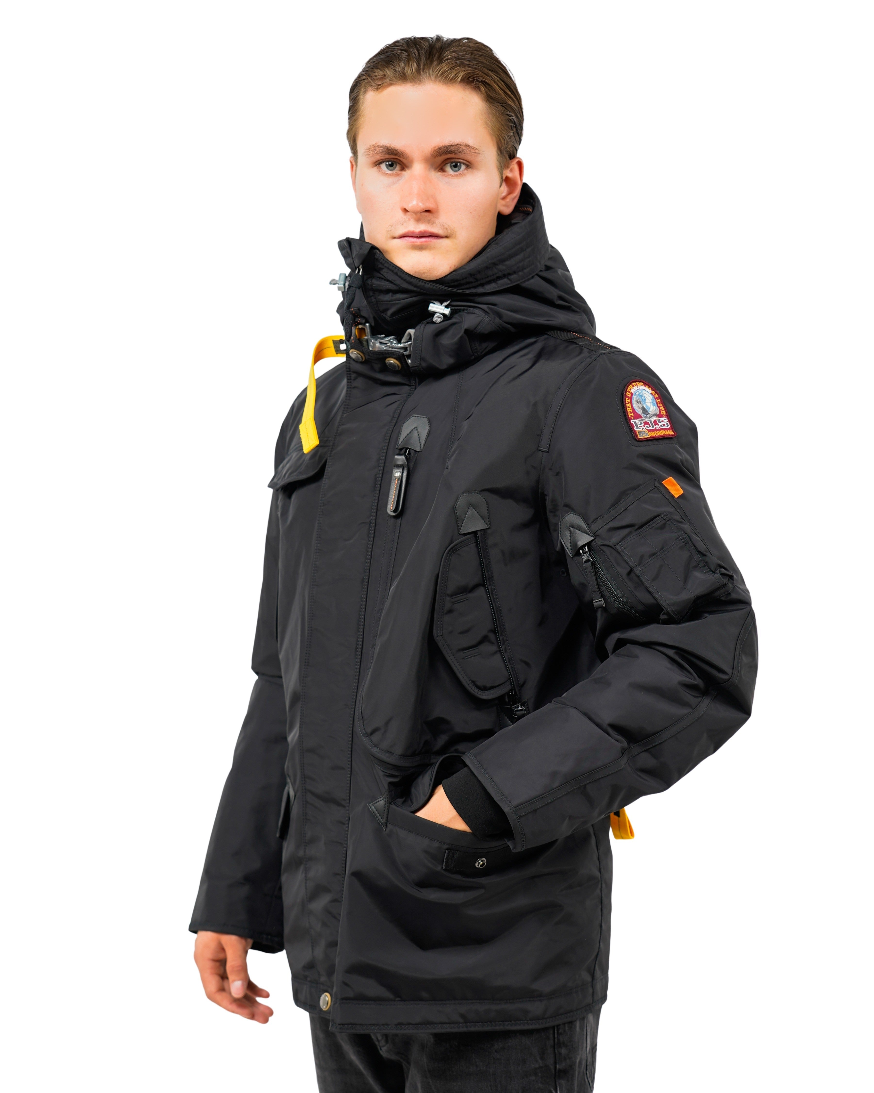 Right Hand Hooded Down Winterjas