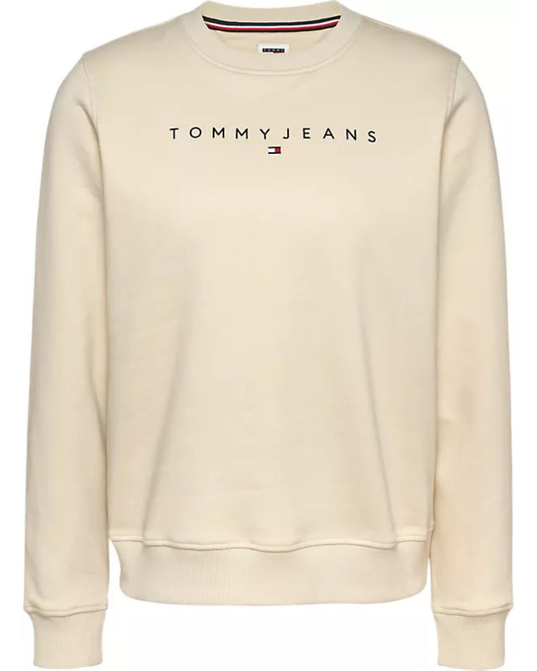 Regular Linear Crew Off White Sweater