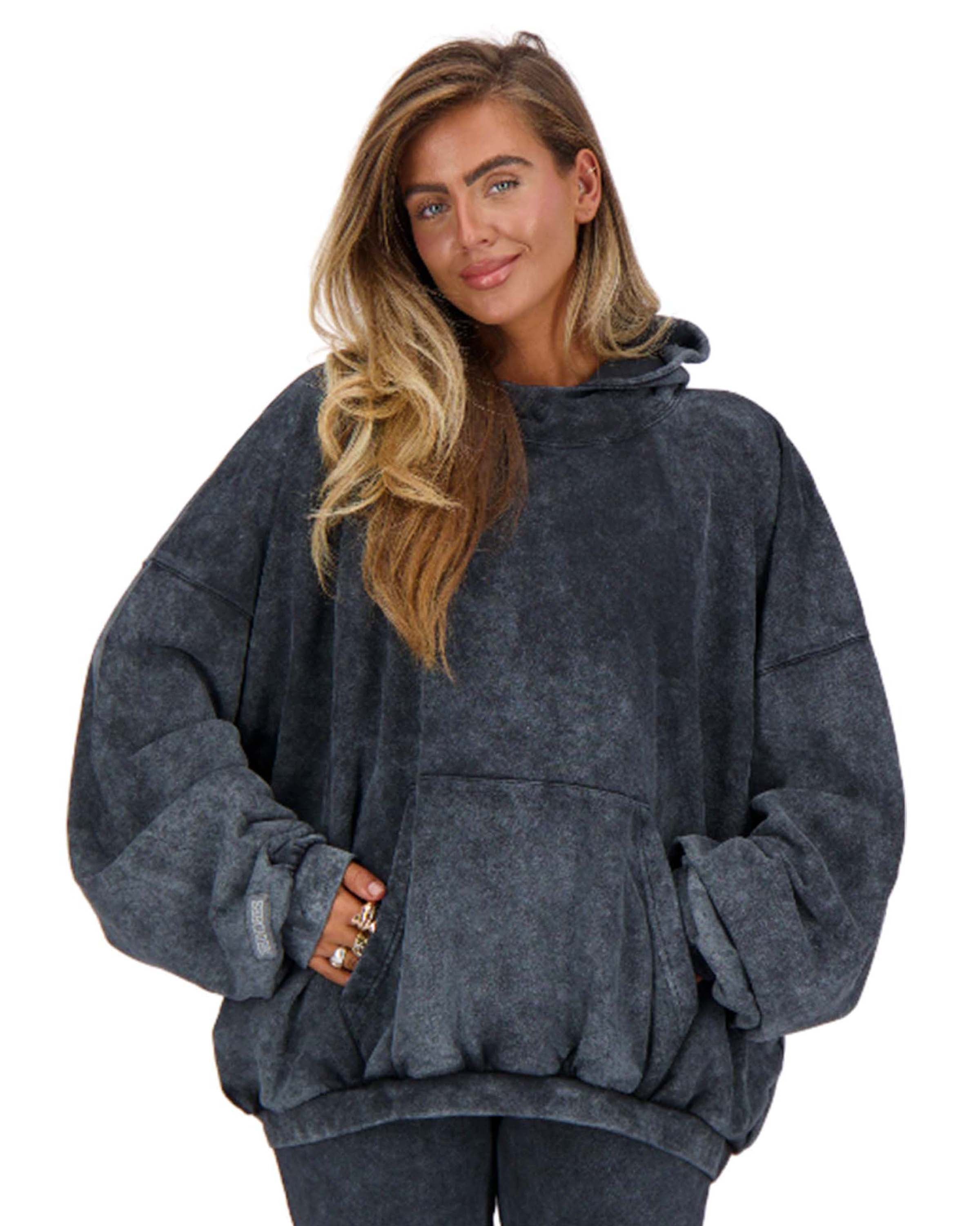 Hoodie Vintage Wash Black