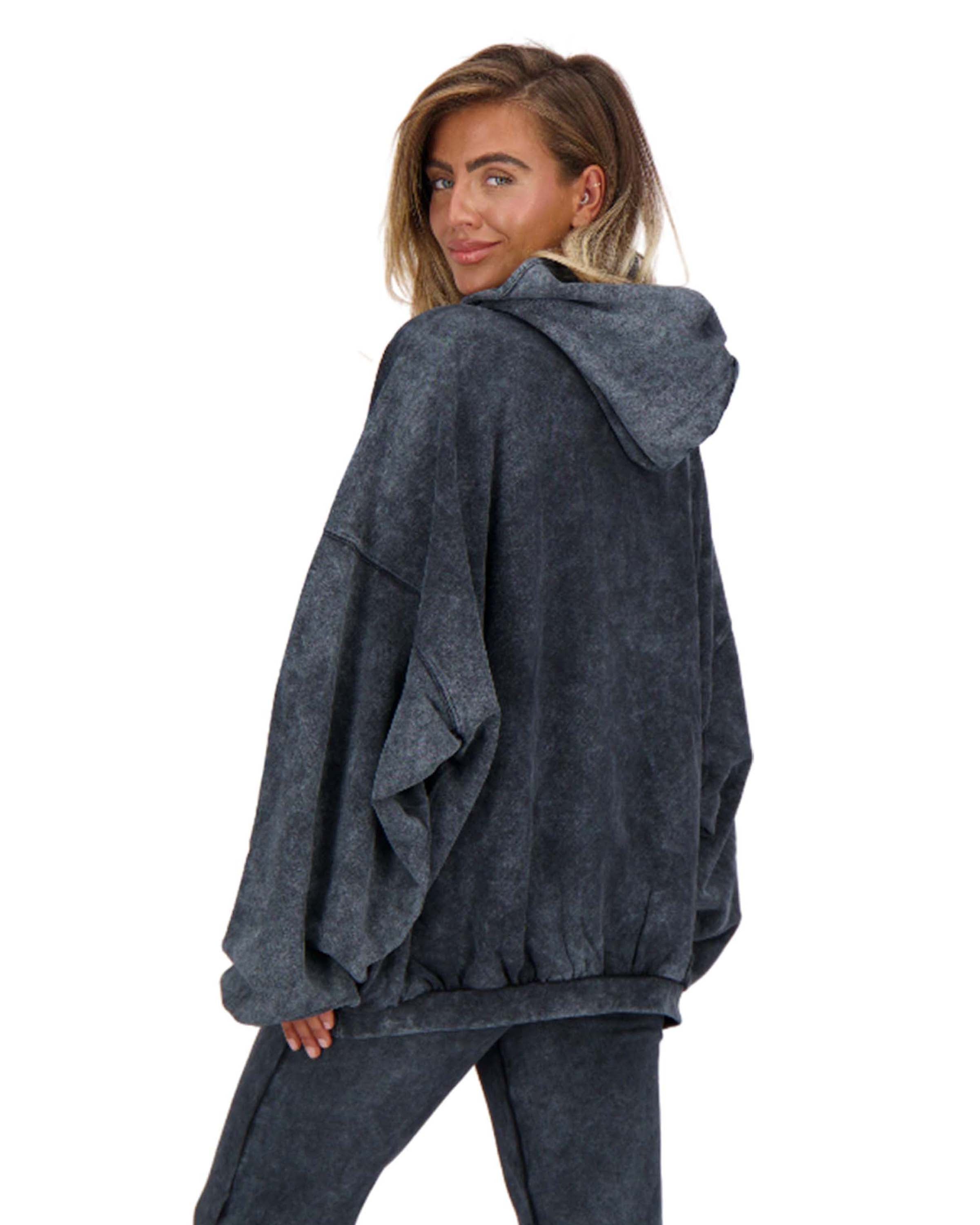 Hoodie Vintage Wash Black