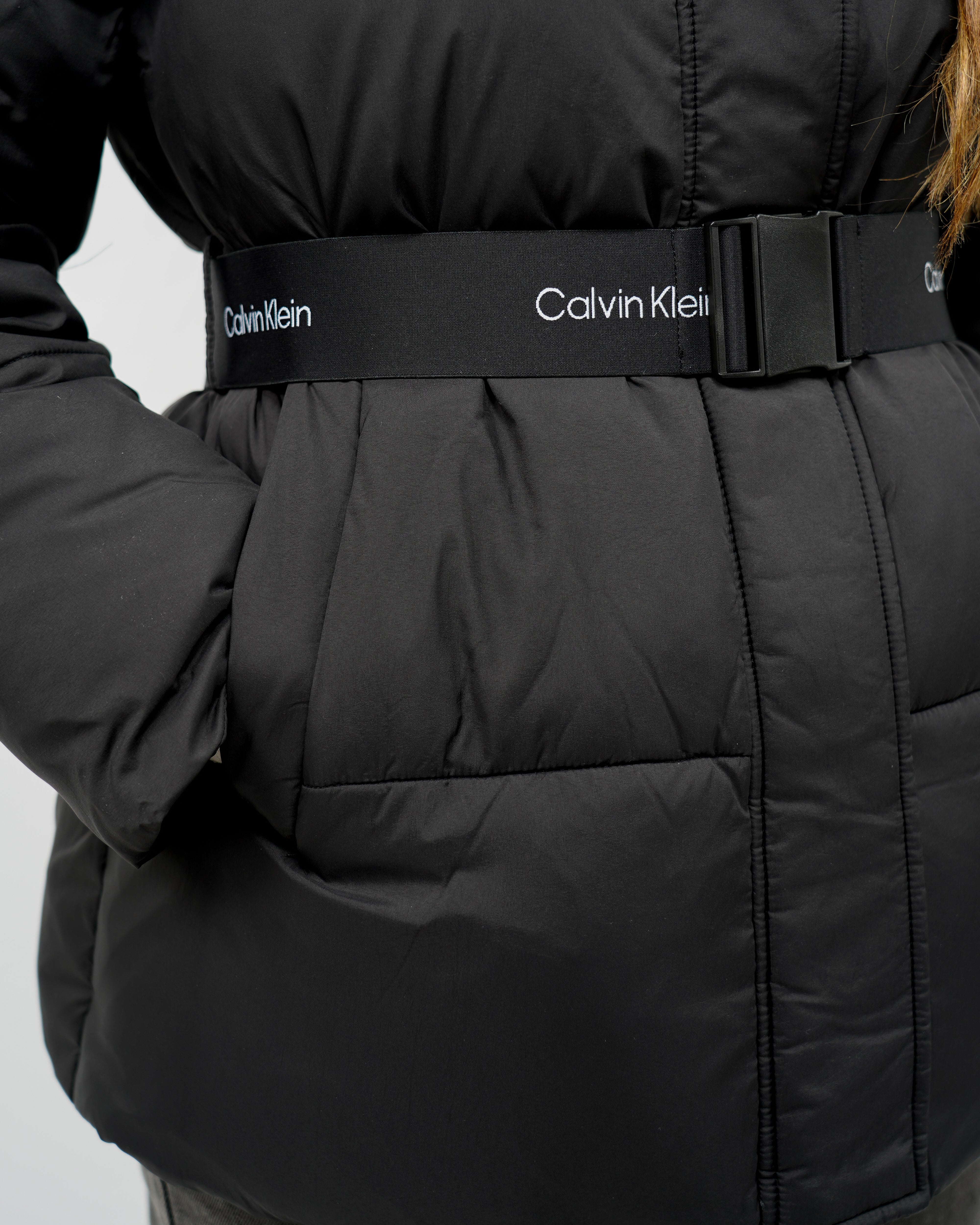 Logo Belt Short Puffer