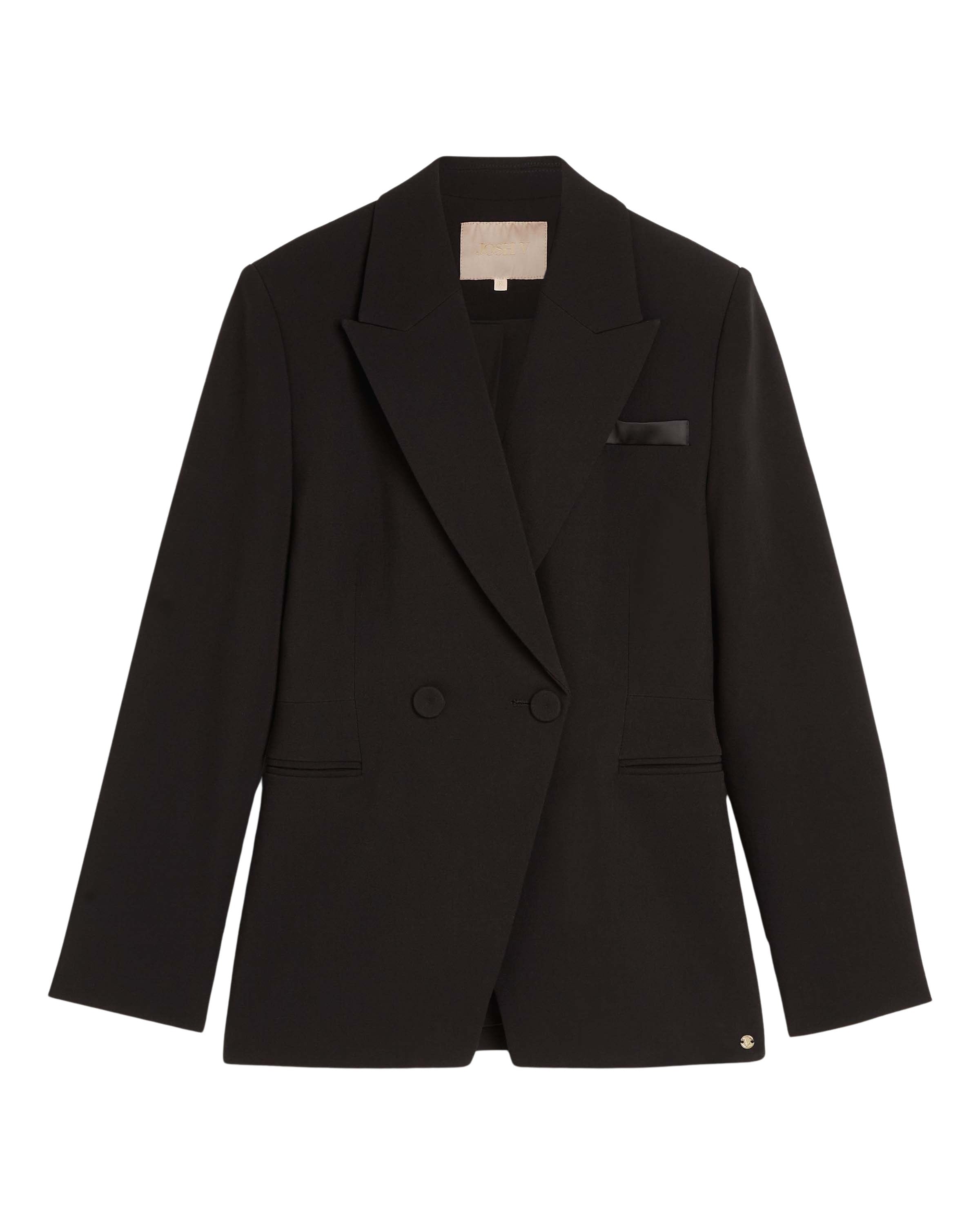 Nolan Fitted Blazer met Power Shoulders