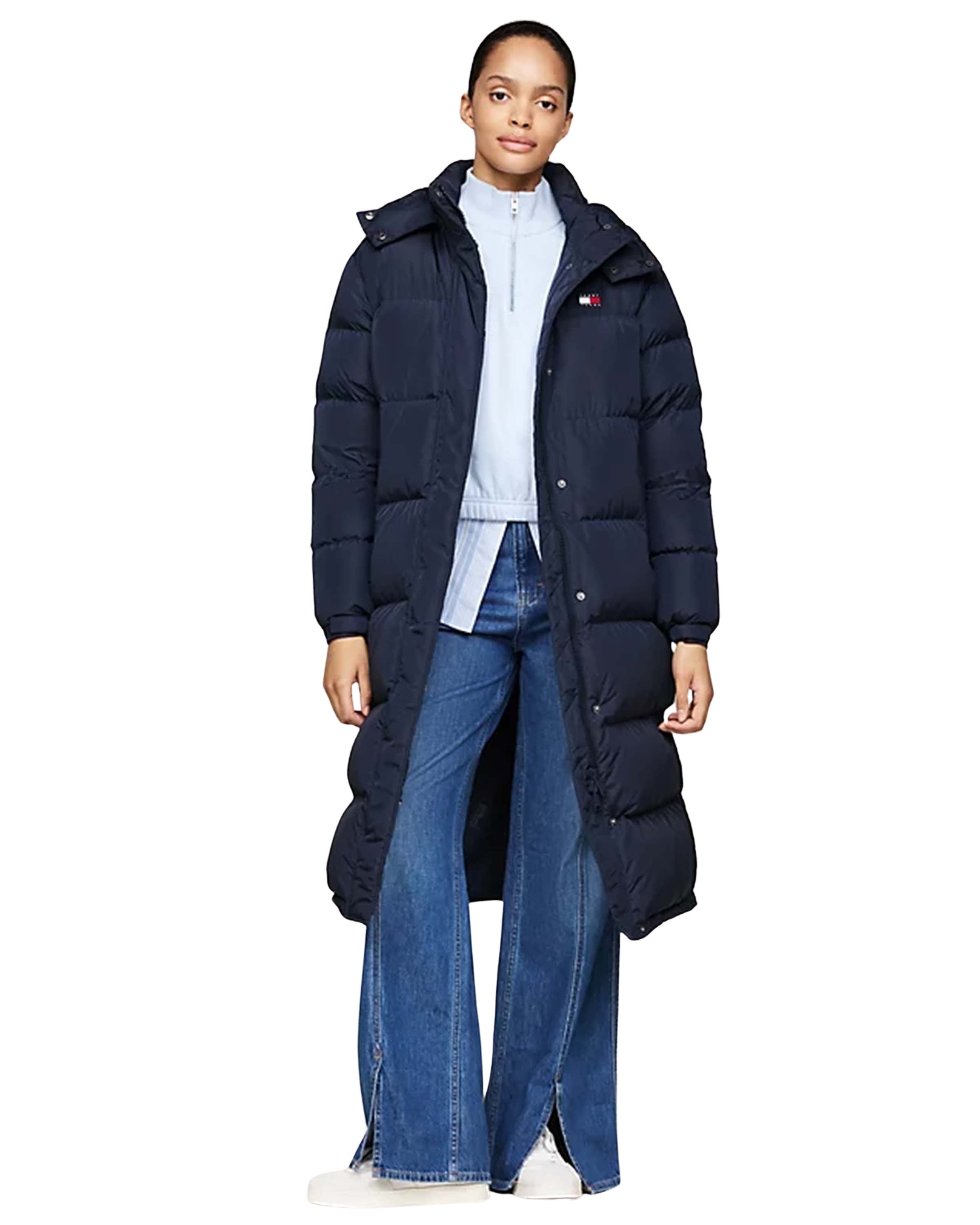Alaska Long Puffer Navy Jas