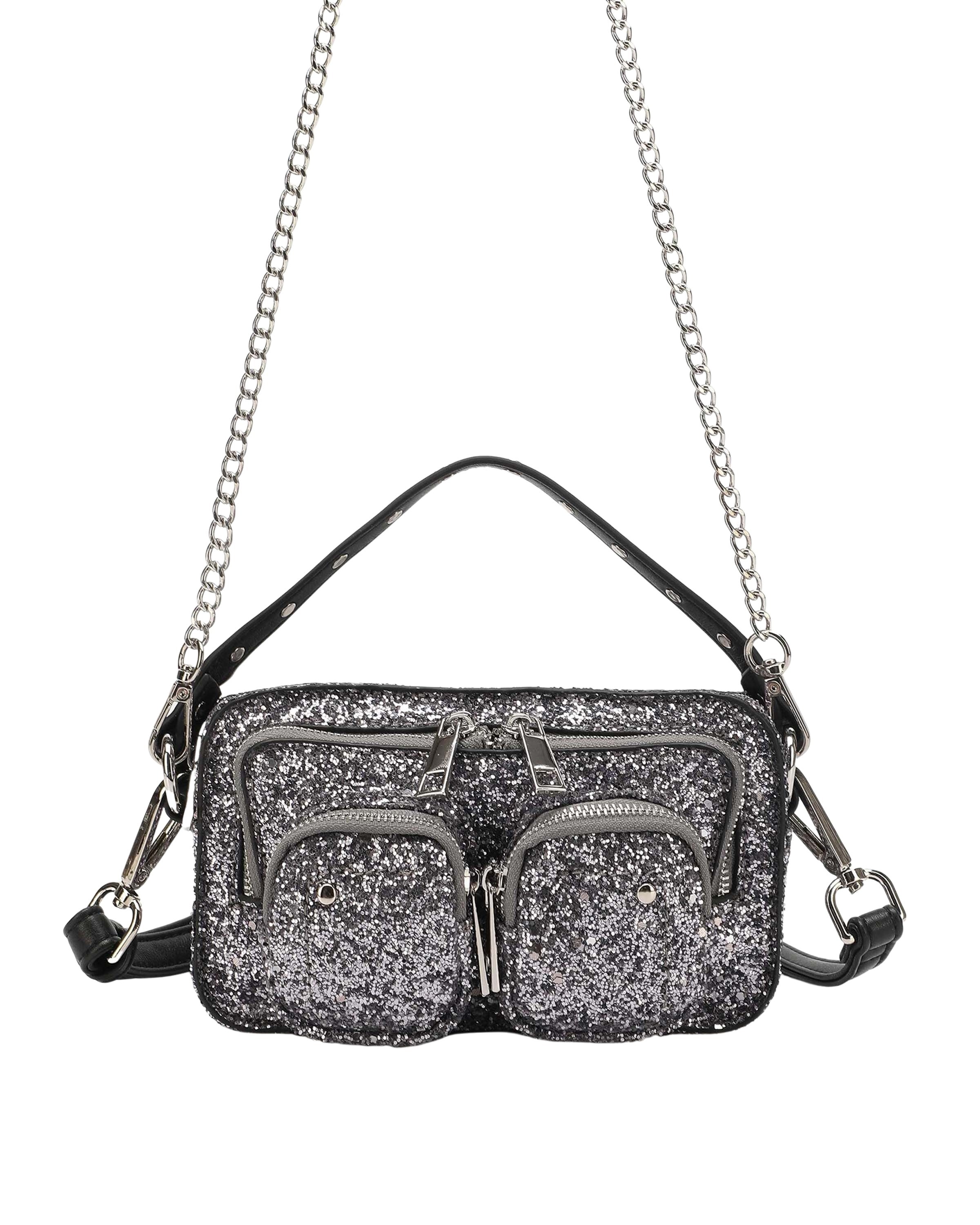 Helena Glitter Silver-Schoudertas