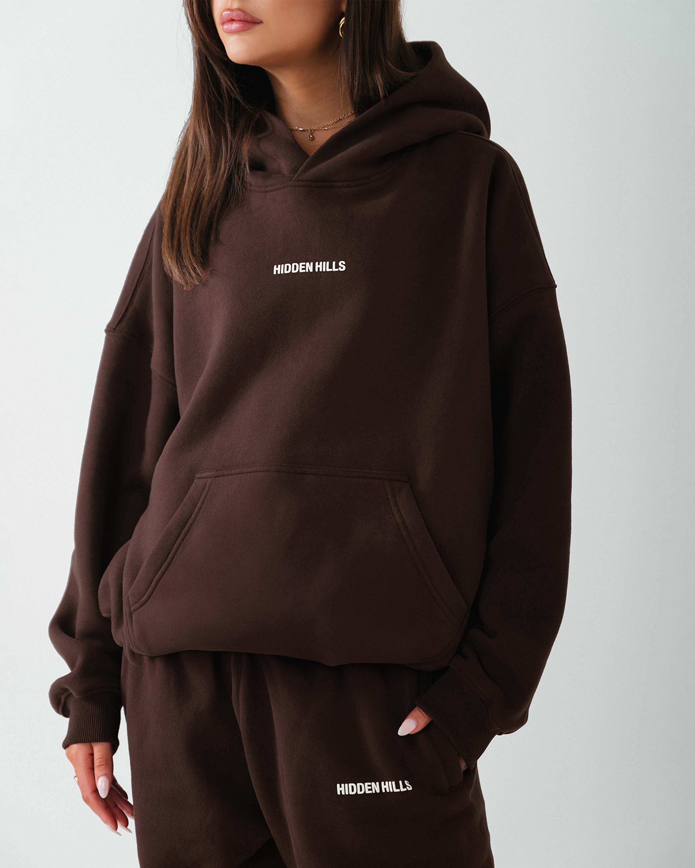 Los Angeles Hoodie Dark Brown