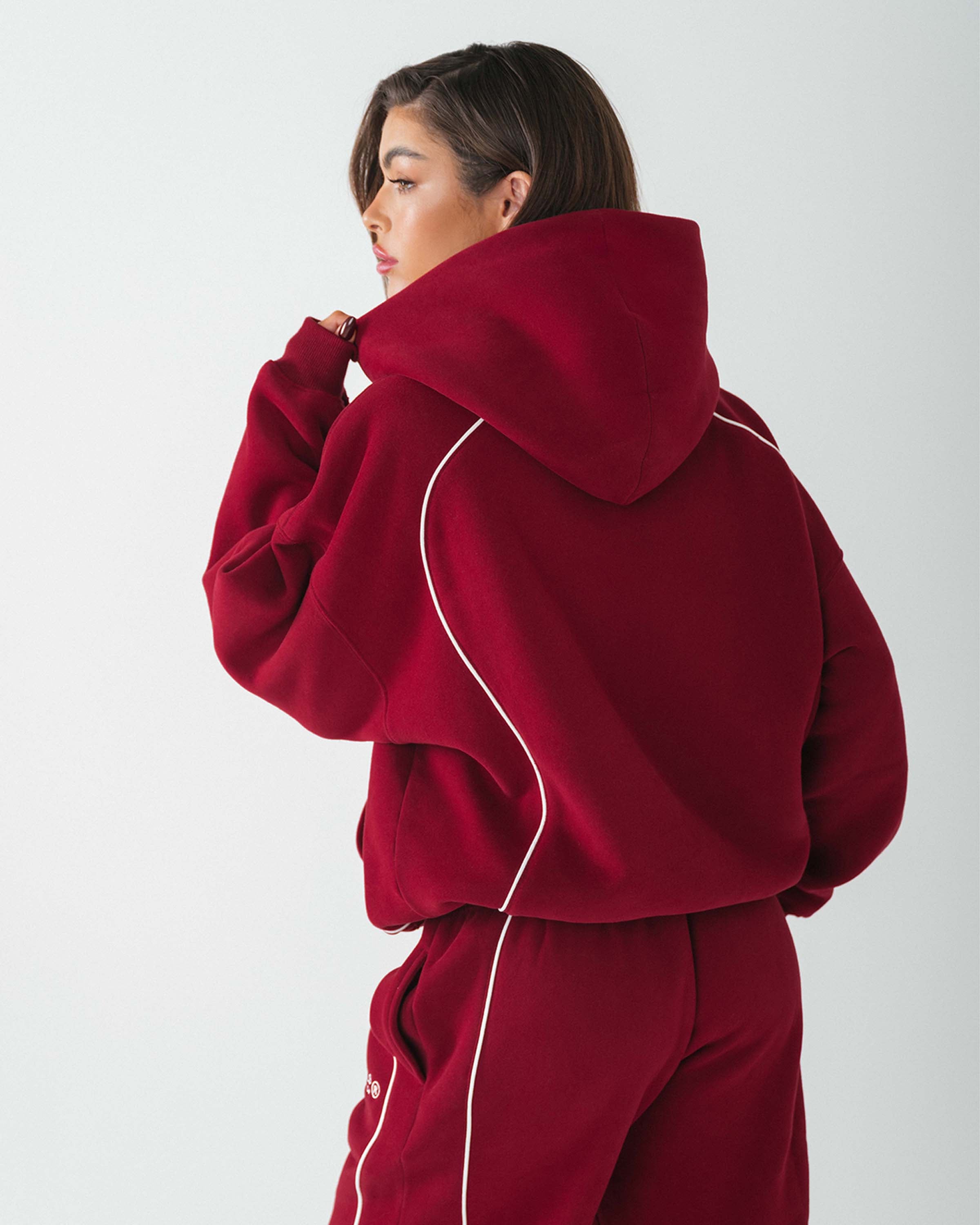 Tech Line Hoodie Burgundy