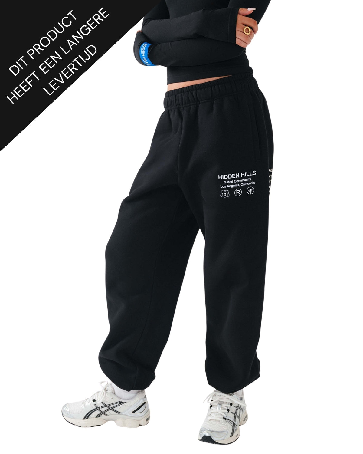 Label Sweatpants Black Pre Order